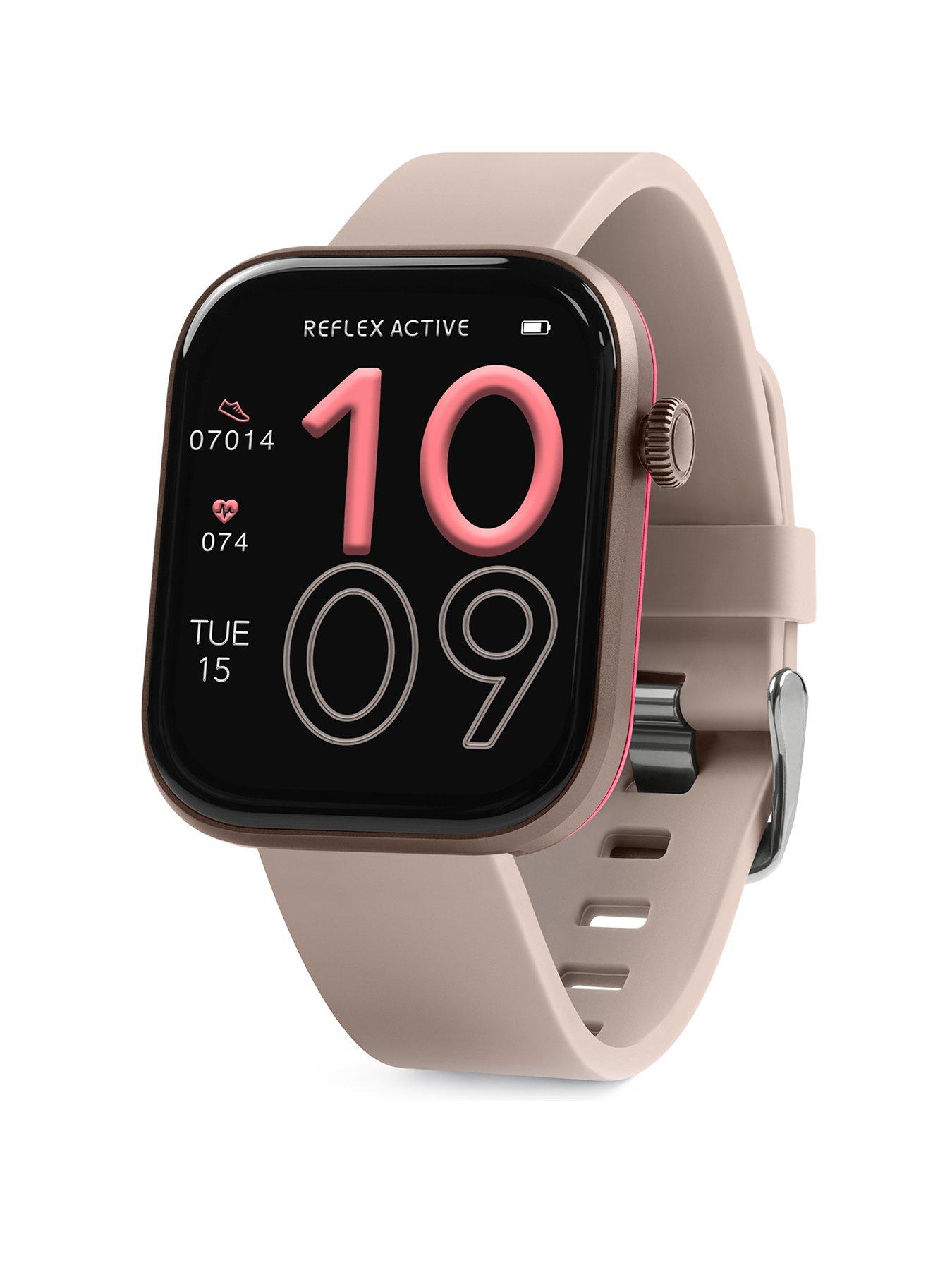 Image 1 of 7 of Reflex Active Series 40 AMOLED Smart Aluminium Mink Strap Calling Watch