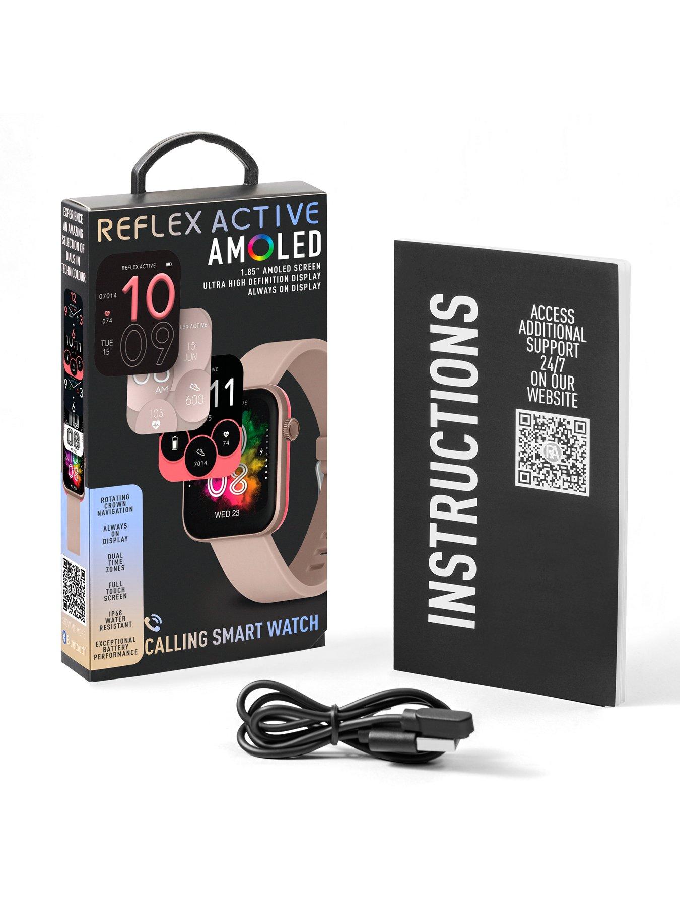 Image 5 of 7 of Reflex Active Series 40 AMOLED Smart Aluminium Mink Strap Calling Watch