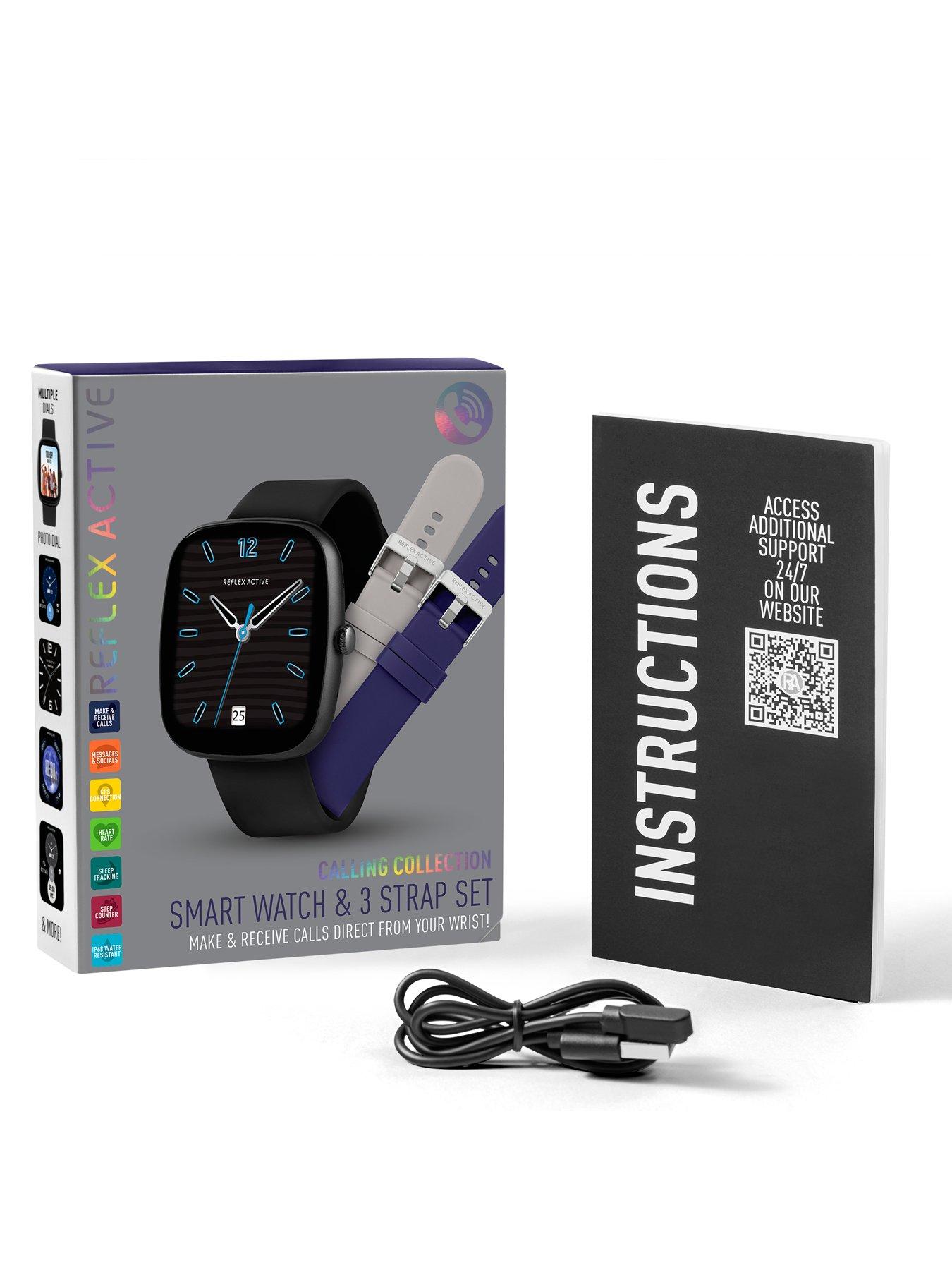 Image 5 of 6 of Reflex Active Reflex Active Series 50 Smart Black Calling Watch Interchangeable Set