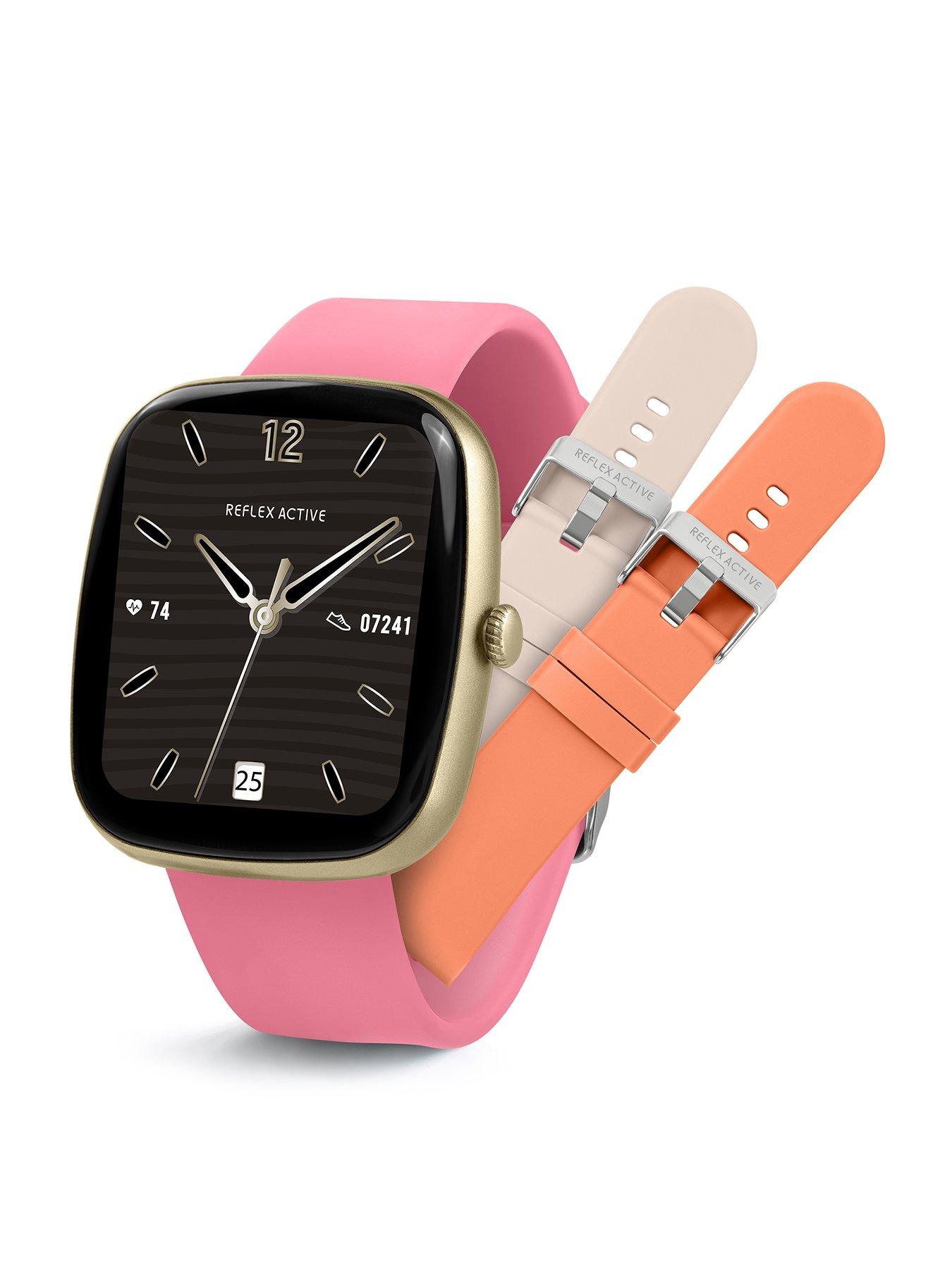 undefined Reflex Active Series 50 Smart Pink Calling Watch Interchangeable Set
