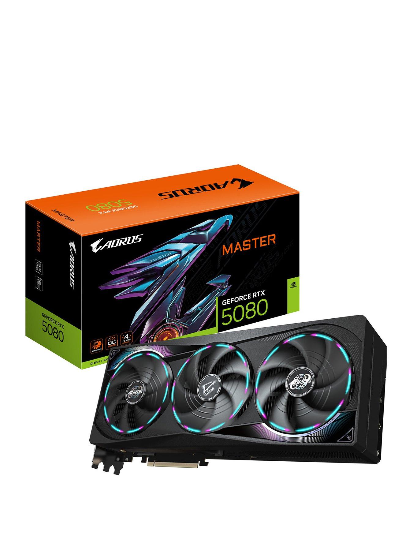 Image 1 of 7 of GIGABYTE Aorus GeForce RTX 5080 Master Graphics Card&nbsp;(16GB GDDR7/PCI Express 5.0/32000MHz)