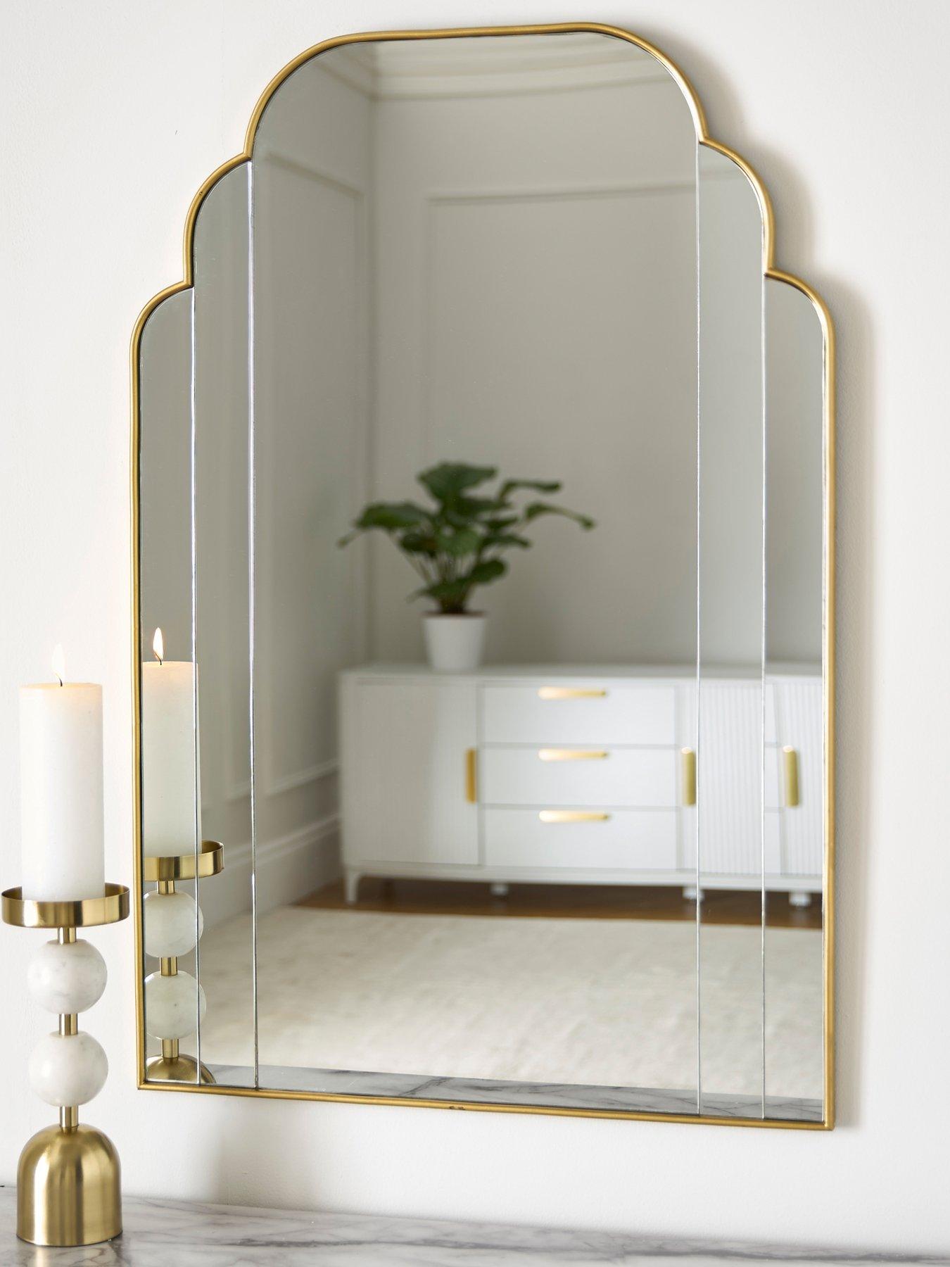 Image 1 of 5 of The Very Collection Fluted Edge Wall Mirror 60x90cm