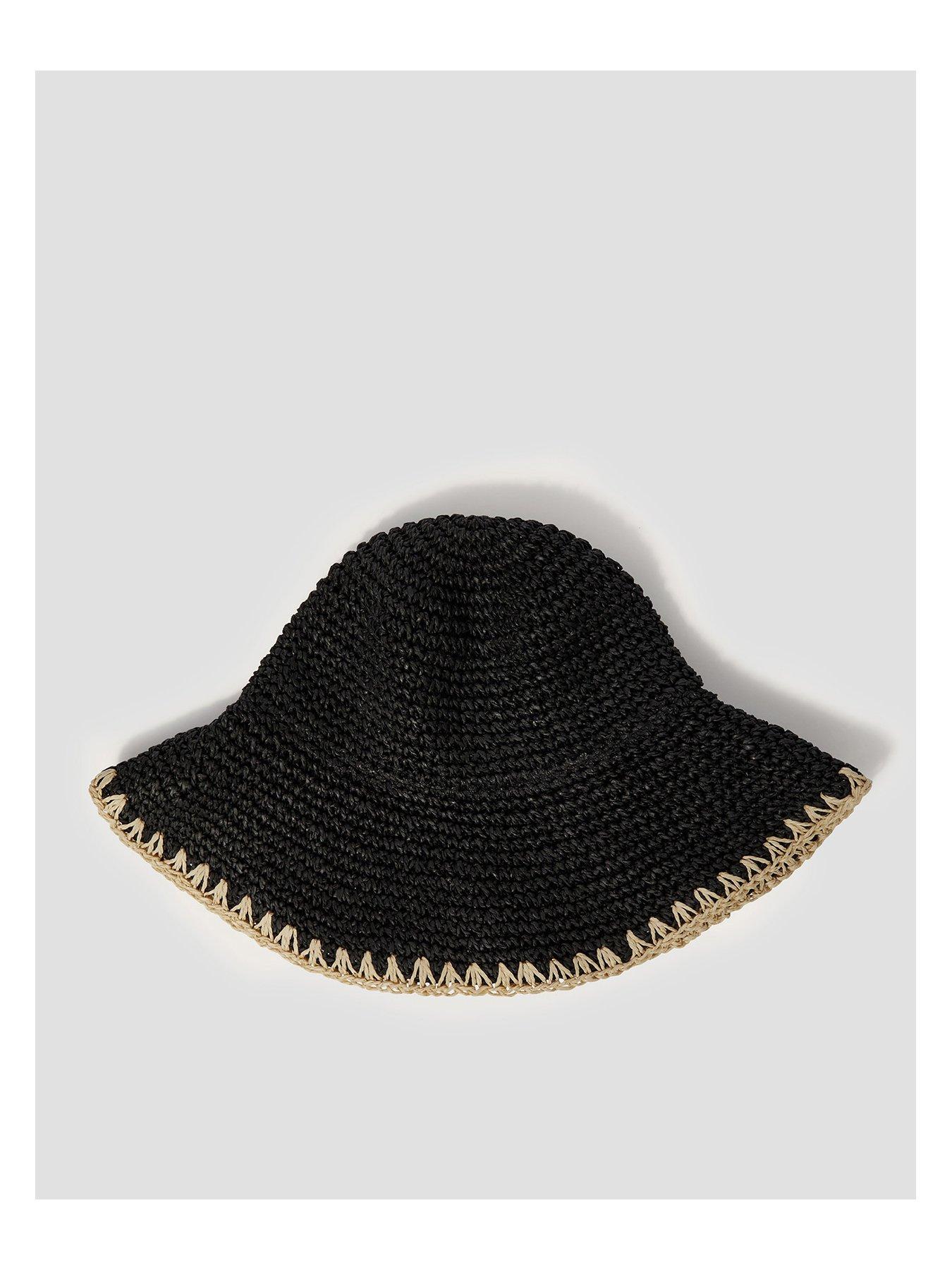Image 3 of 4 of Monsoon Cora Cloche Hat - Black