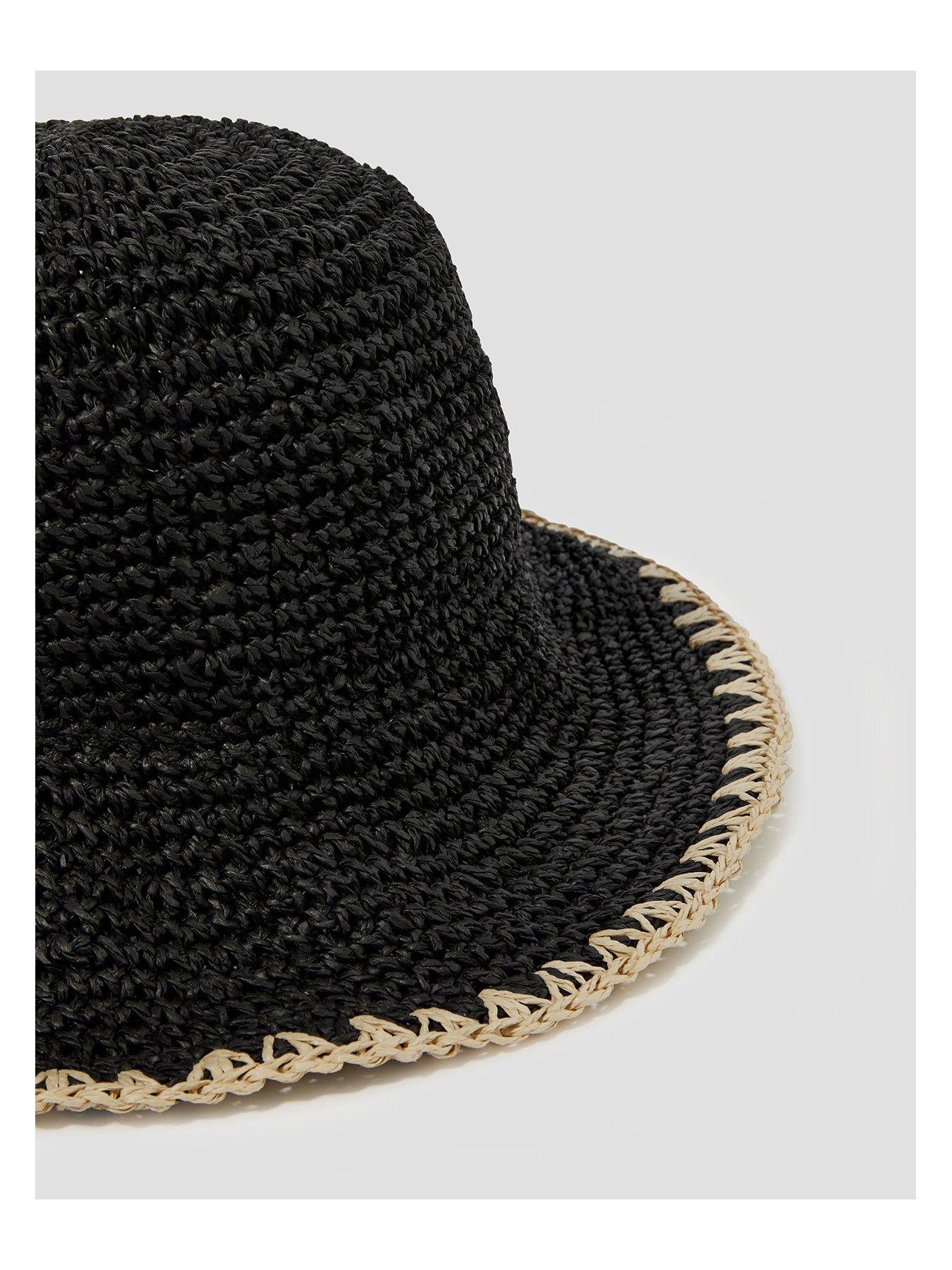 Image 4 of 4 of Monsoon Cora Cloche Hat - Black