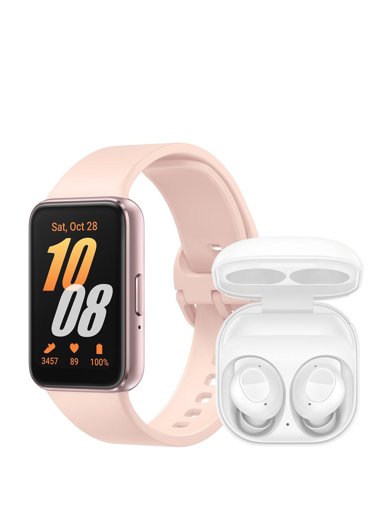 undefined Galaxy Fit3 Black with Buds FE White BT