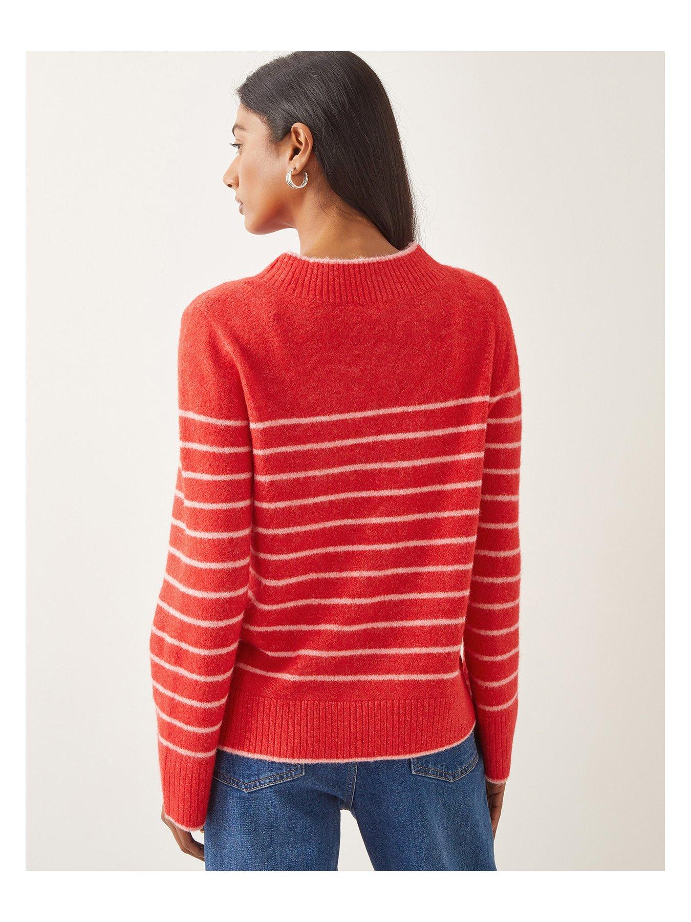 Image 2 of 5 of Monsoon Sae Stripe Jumper - Red