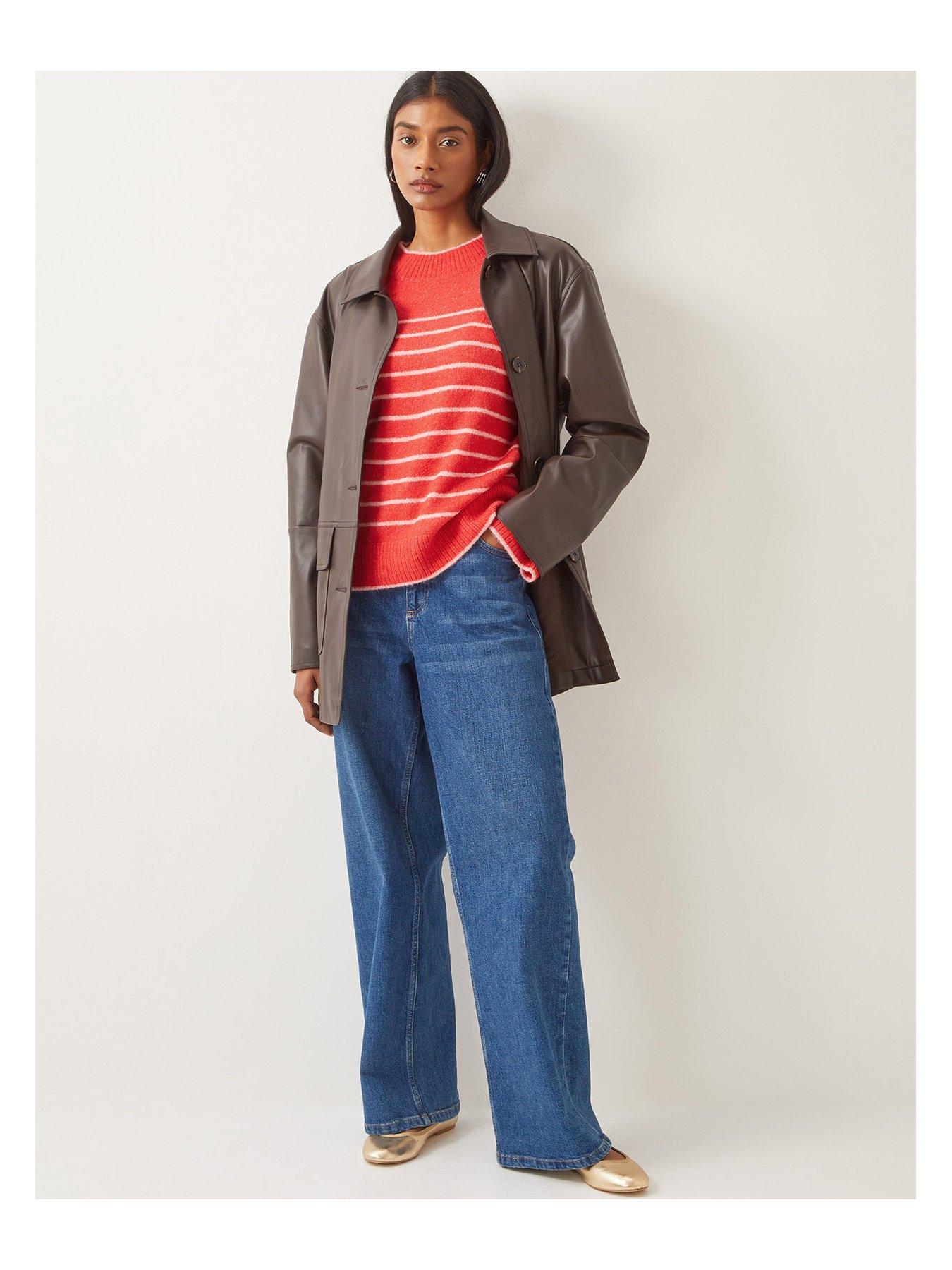 Image 5 of 5 of Monsoon Sae Stripe Jumper - Red