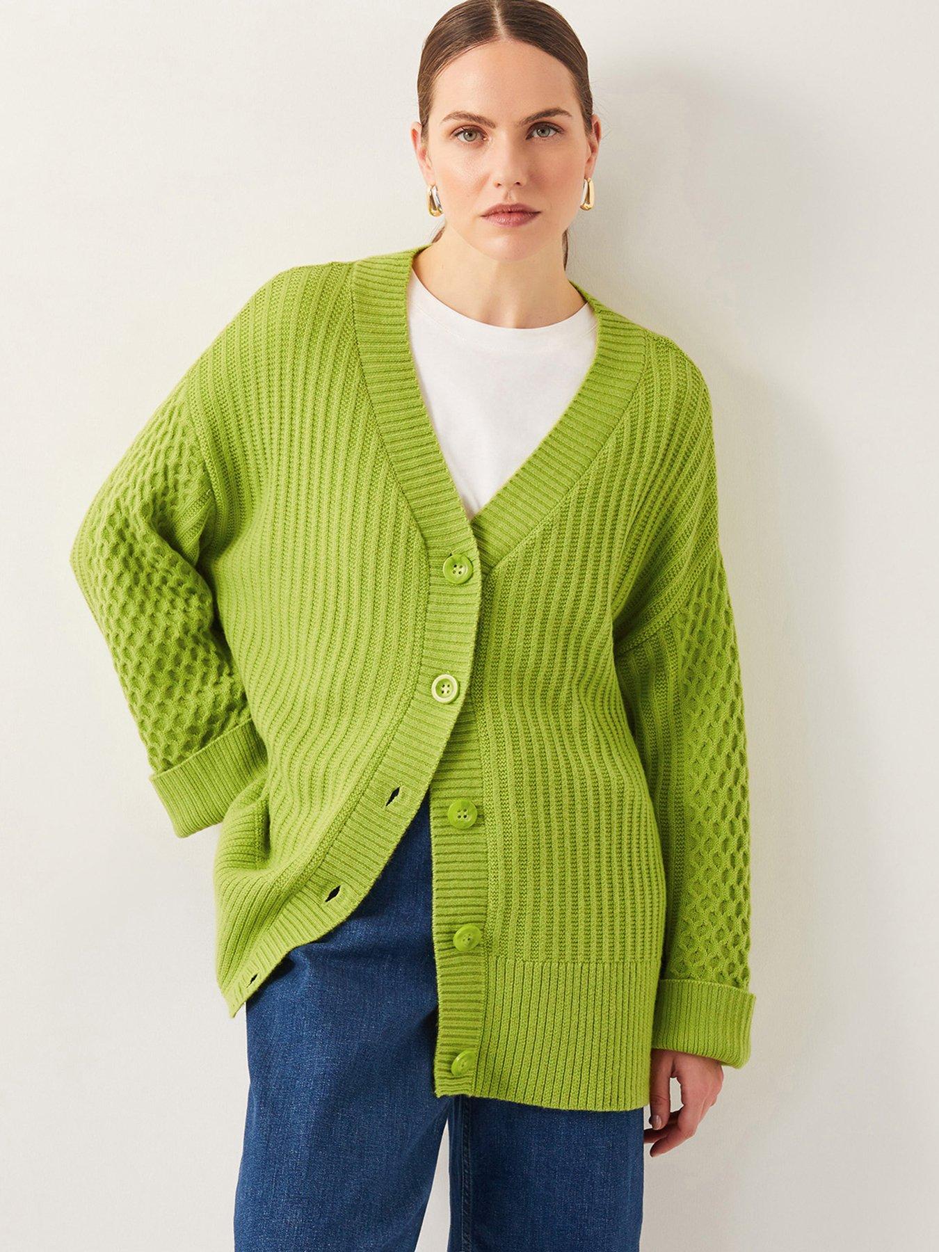 Image of Monsoon Opal Oversized Cardi - Green