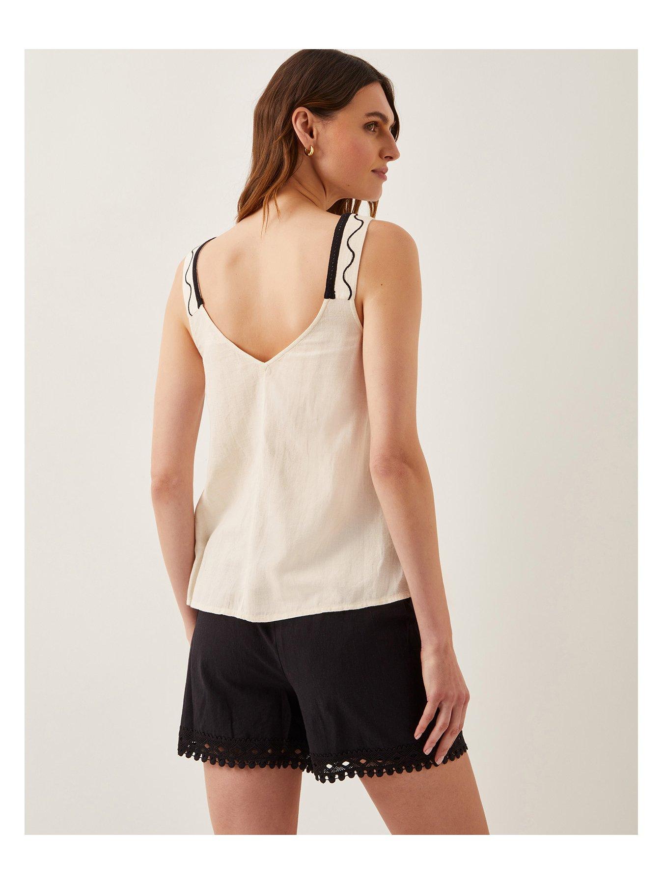 Image 2 of 5 of Monsoon Hope Leaf Cami - Natural
