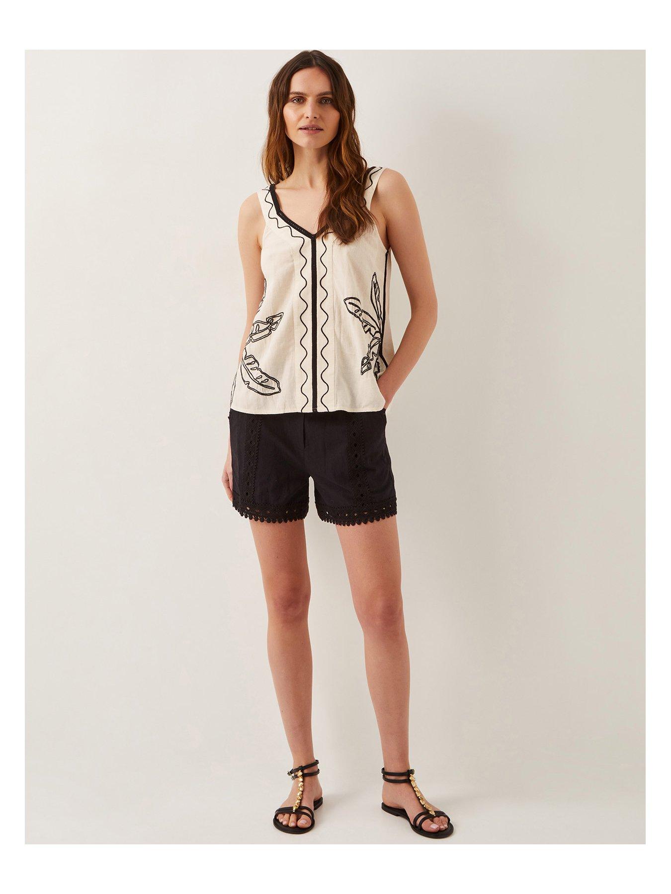 Image 3 of 5 of Monsoon Hope Leaf Cami - Natural
