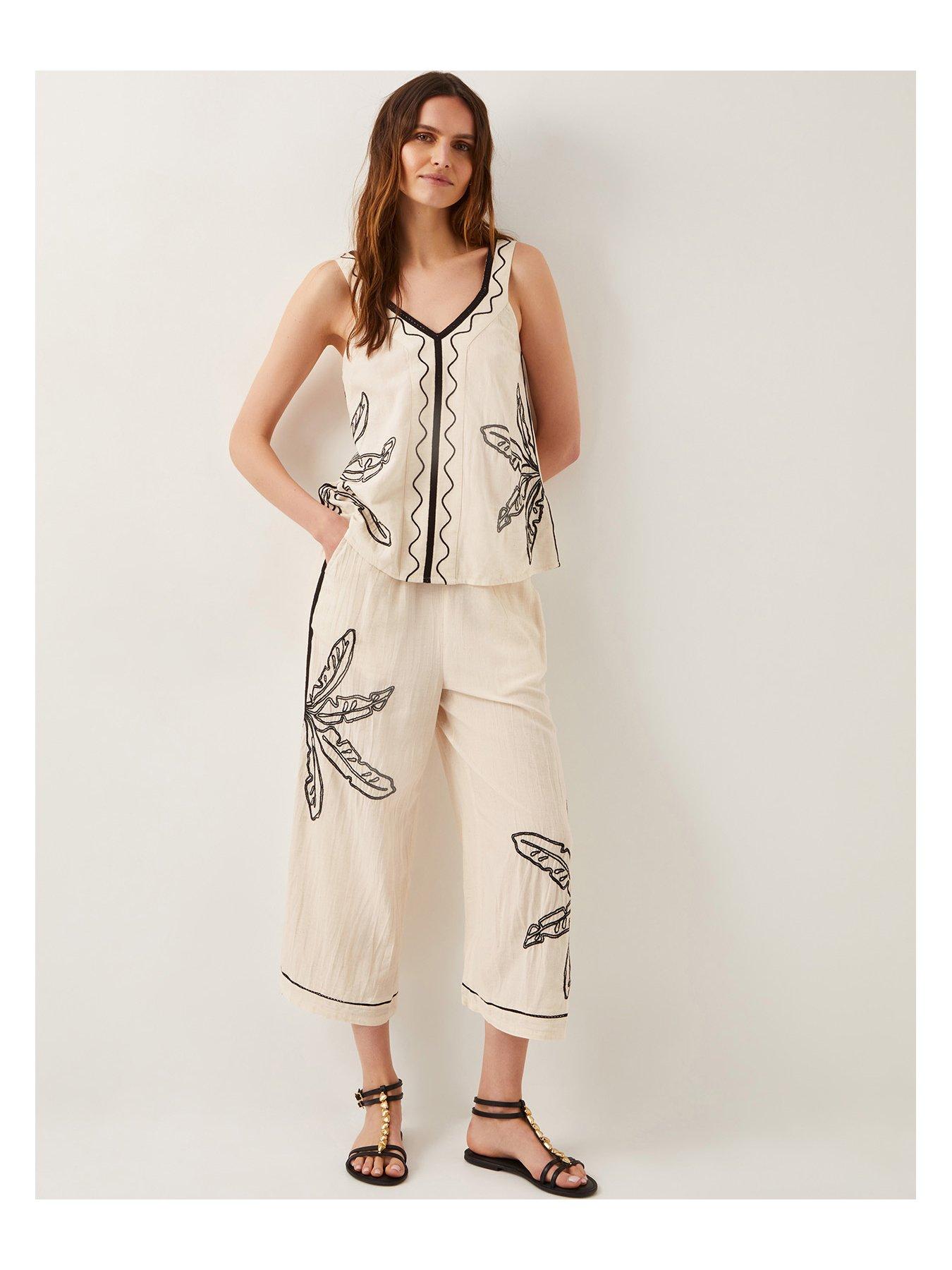 Image 5 of 5 of Monsoon Hope Leaf Cami - Natural