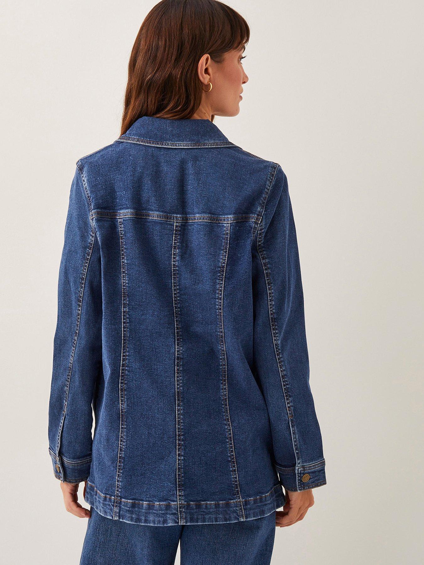 Image 2 of 5 of Monsoon Milly Denim Jacket - Blue