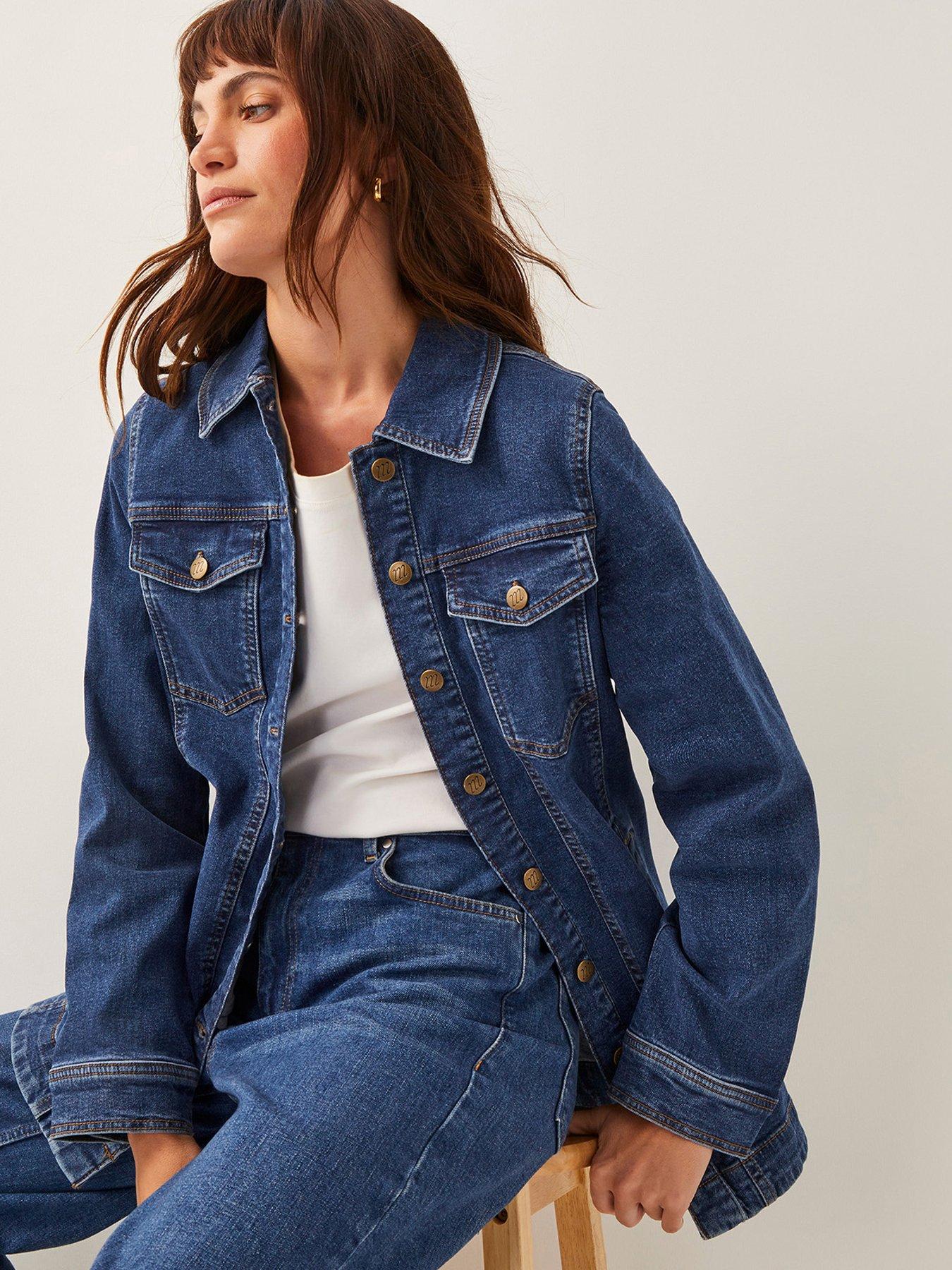 Image 5 of 5 of Monsoon Milly Denim Jacket - Blue