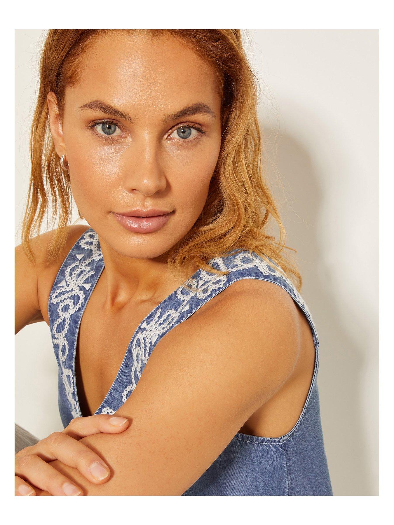 monsoon-isolde-lyocell-cami-blue-denimdetail