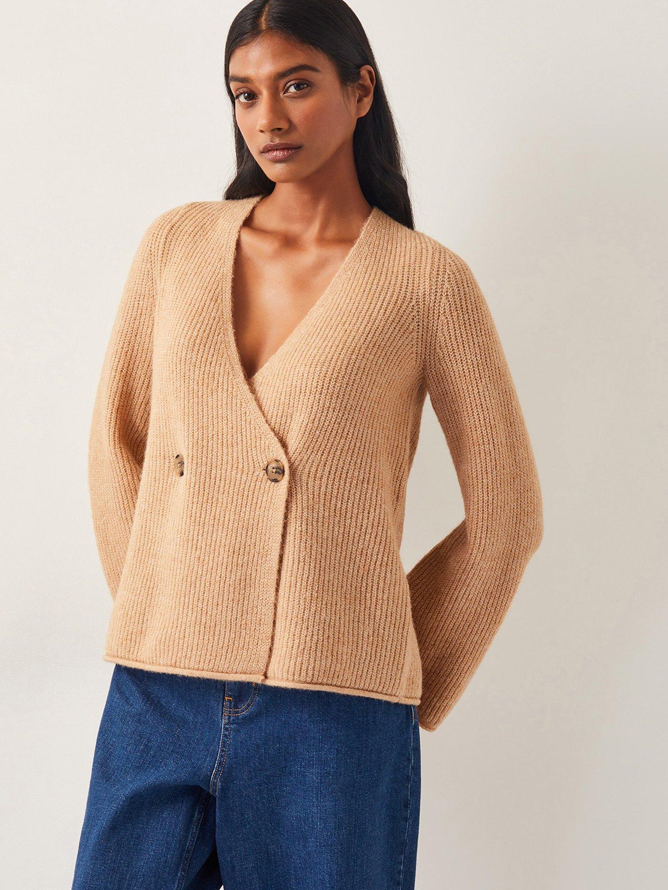 Image 1 of 5 of Monsoon Sula Supersoft Cardi - Camel