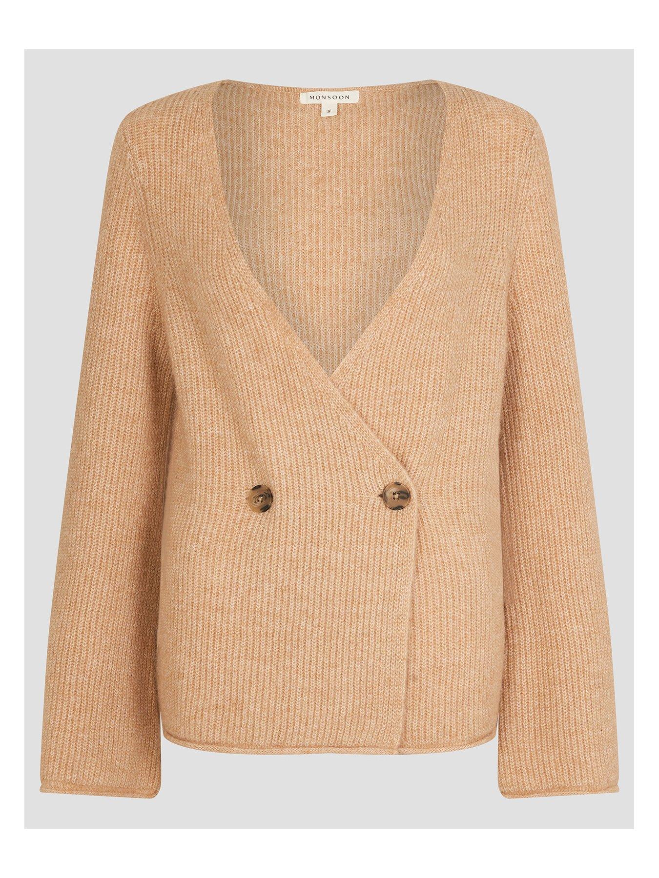 Image 3 of 5 of Monsoon Sula Supersoft Cardi - Camel