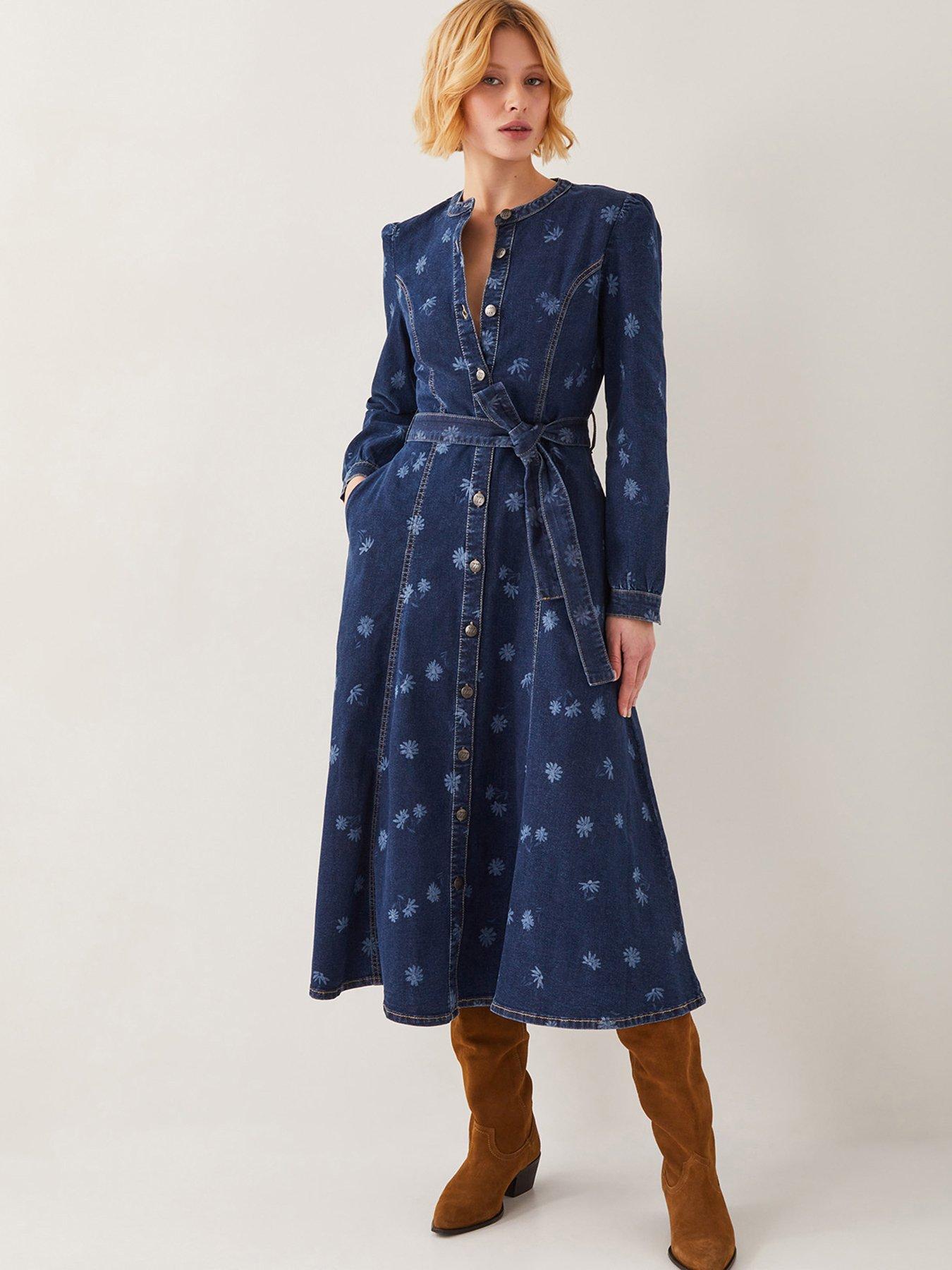 Image of Monsoon Lulu Daisy Dress - Denim