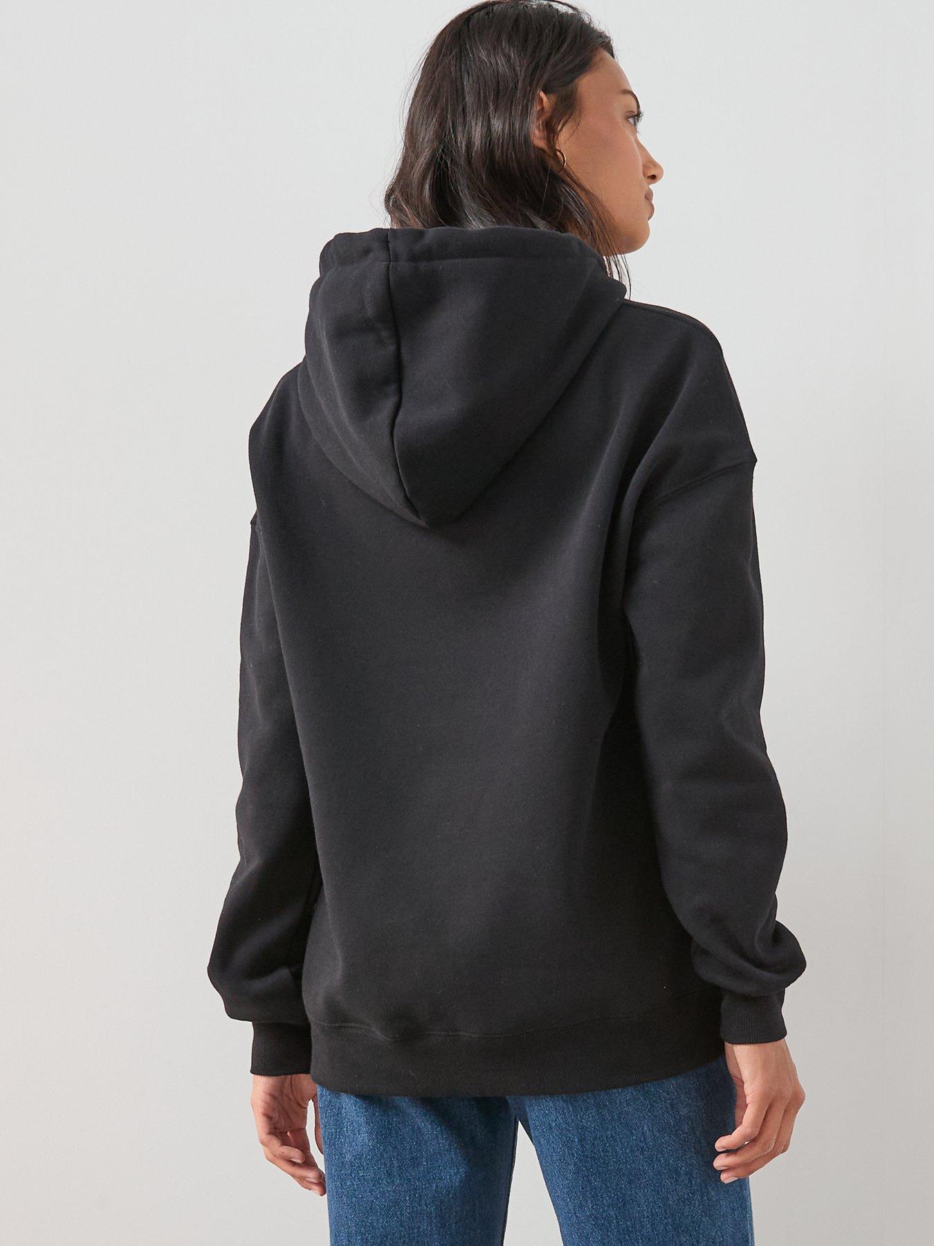Image 2 of 6 of The Very Collection The Essential Oversized Hoodie - Black