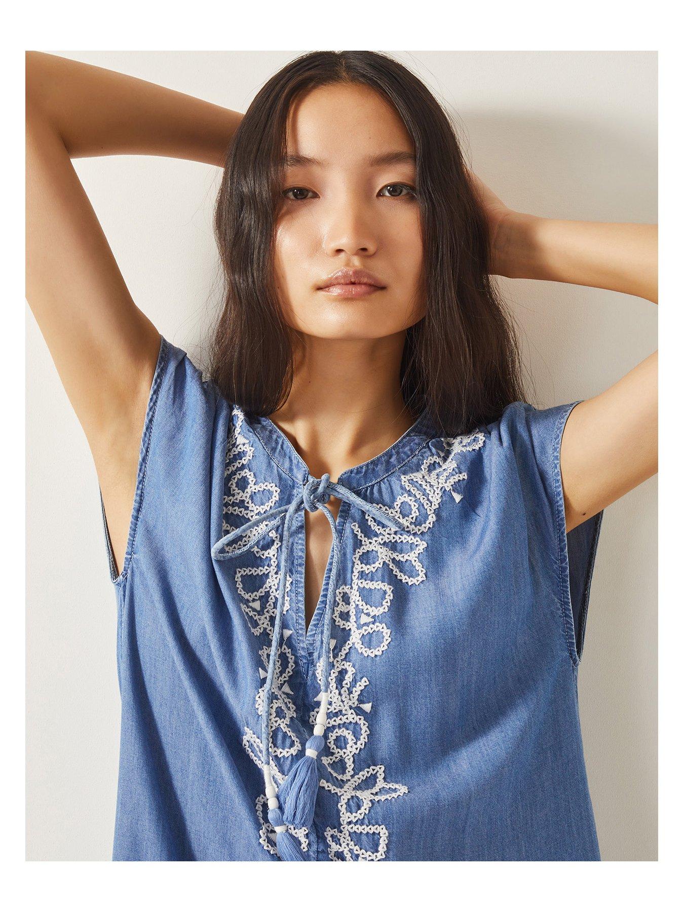 monsoon-isolde-lyocell-dress-denim-bluedetail