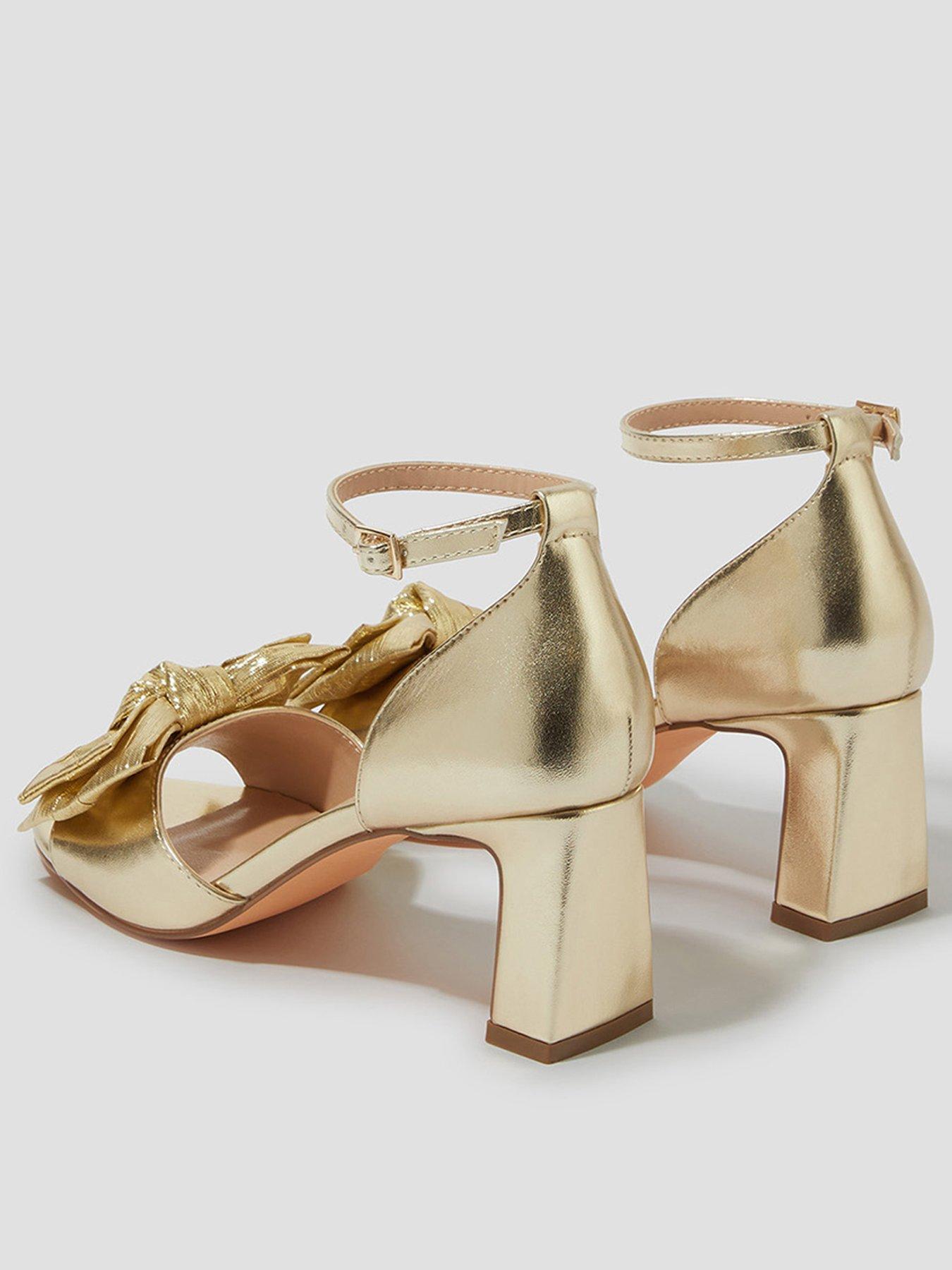 Image 3 of 3 of Monsoon Taya Bow Sandal - Gold