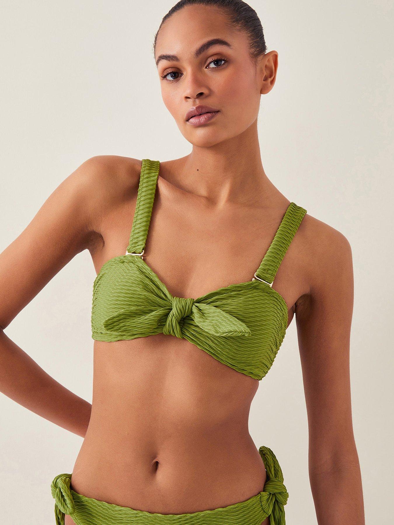 Image 1 of 5 of Monsoon Alina Bikini Top - Green