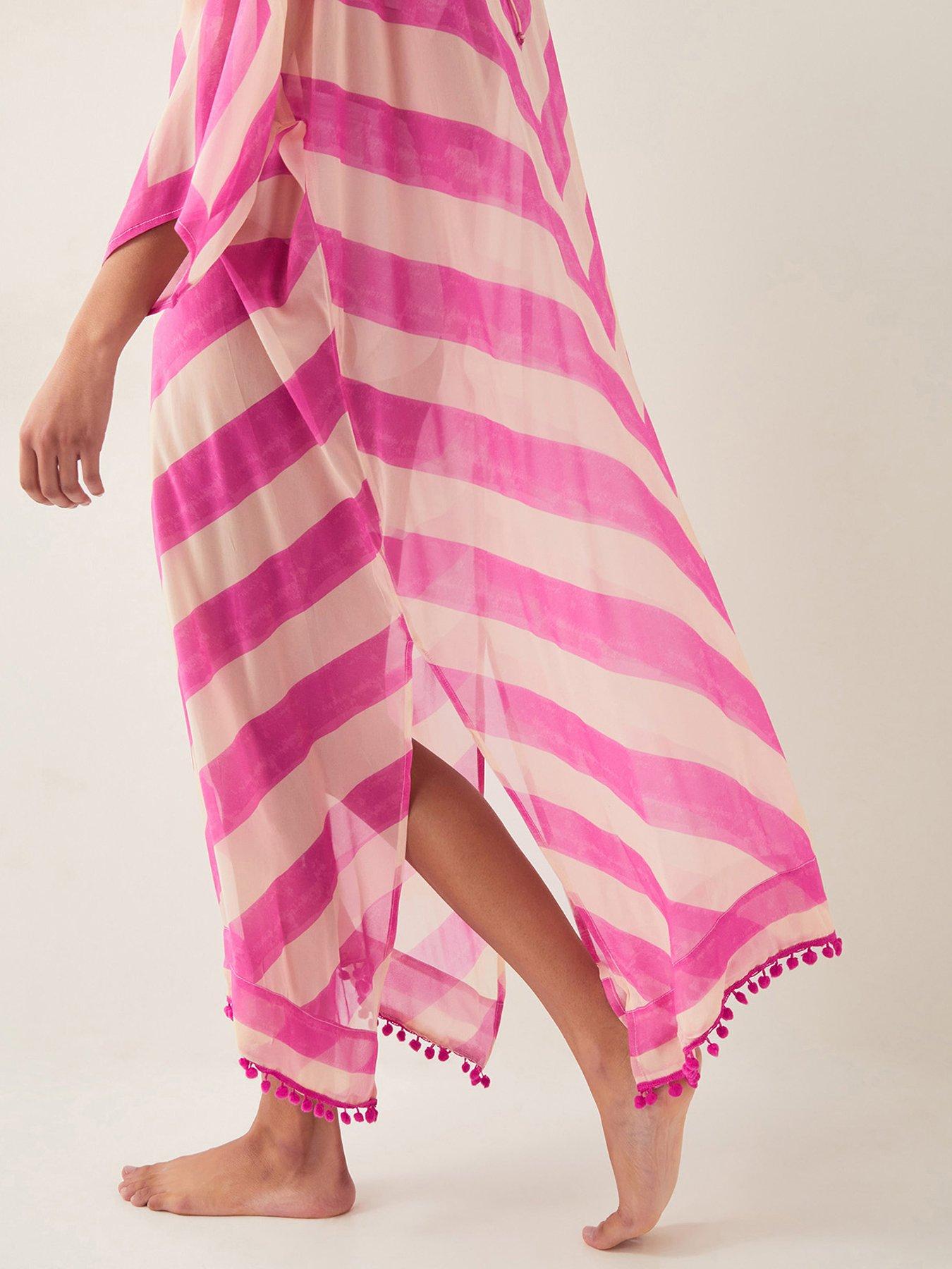 monsoon-sorcha-stripe-kaftan-pinkoutfit
