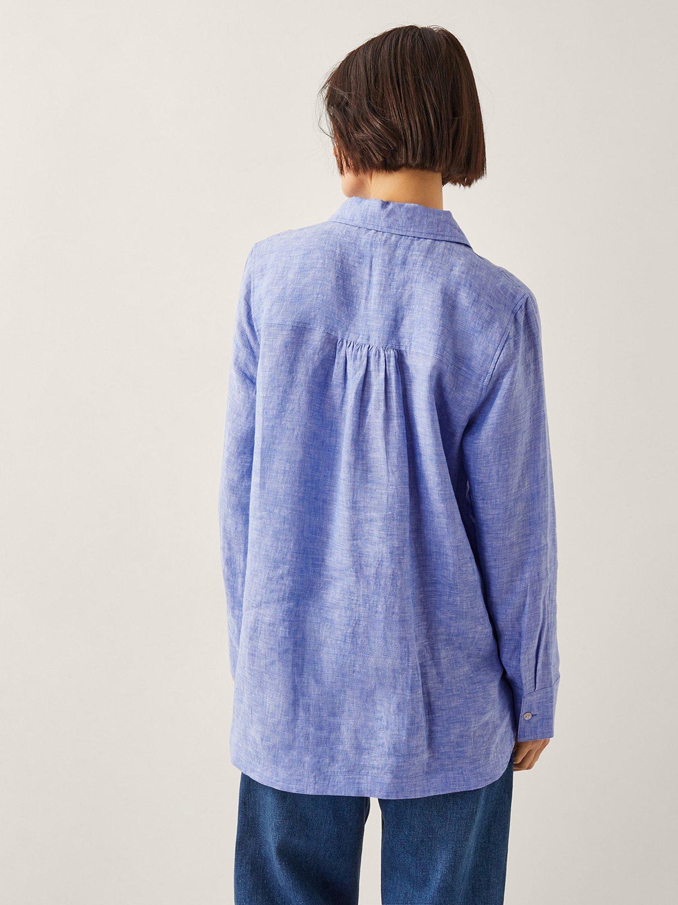 monsoon-lola-linen-top-bluestillFront