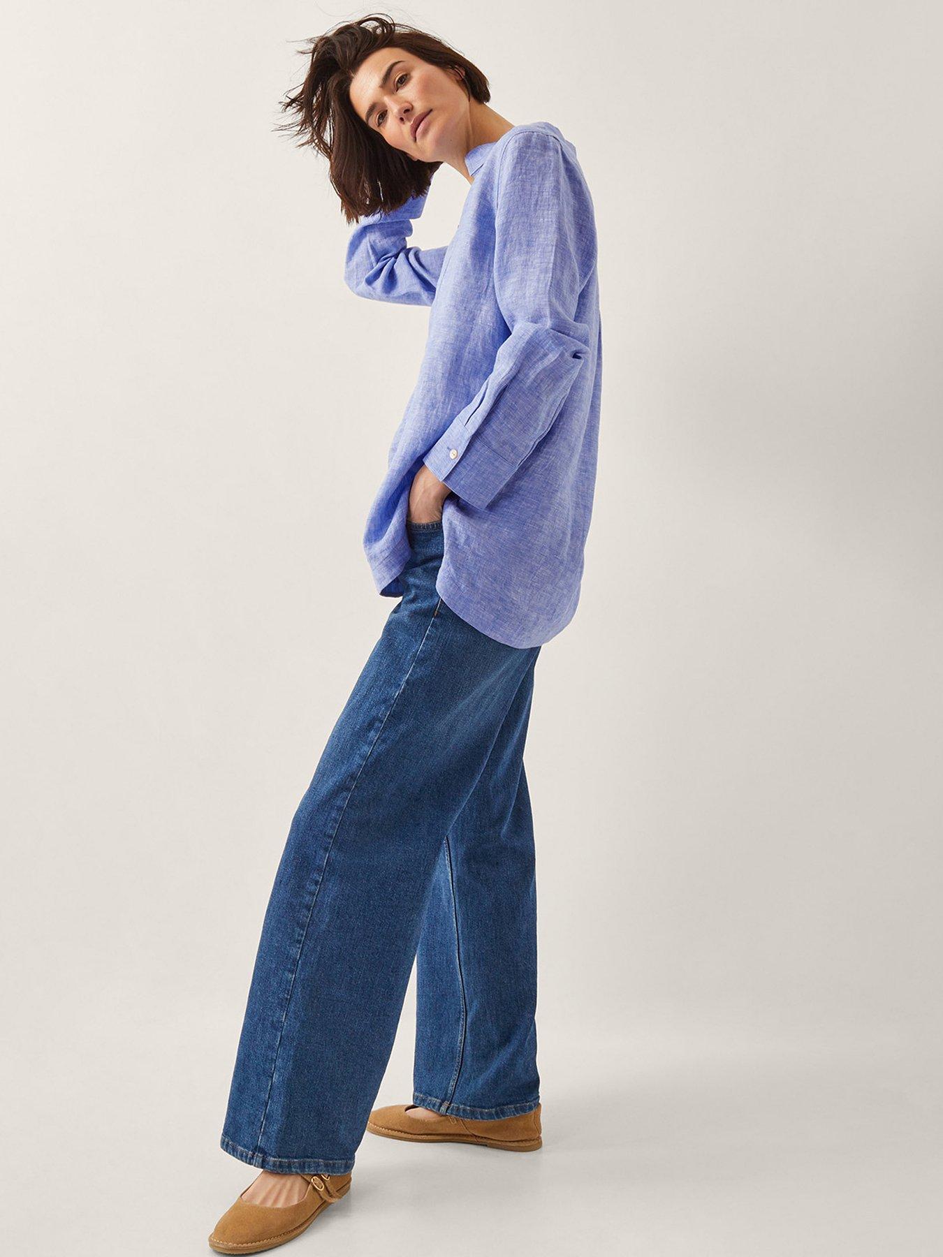 monsoon-lola-linen-top-blueoutfit
