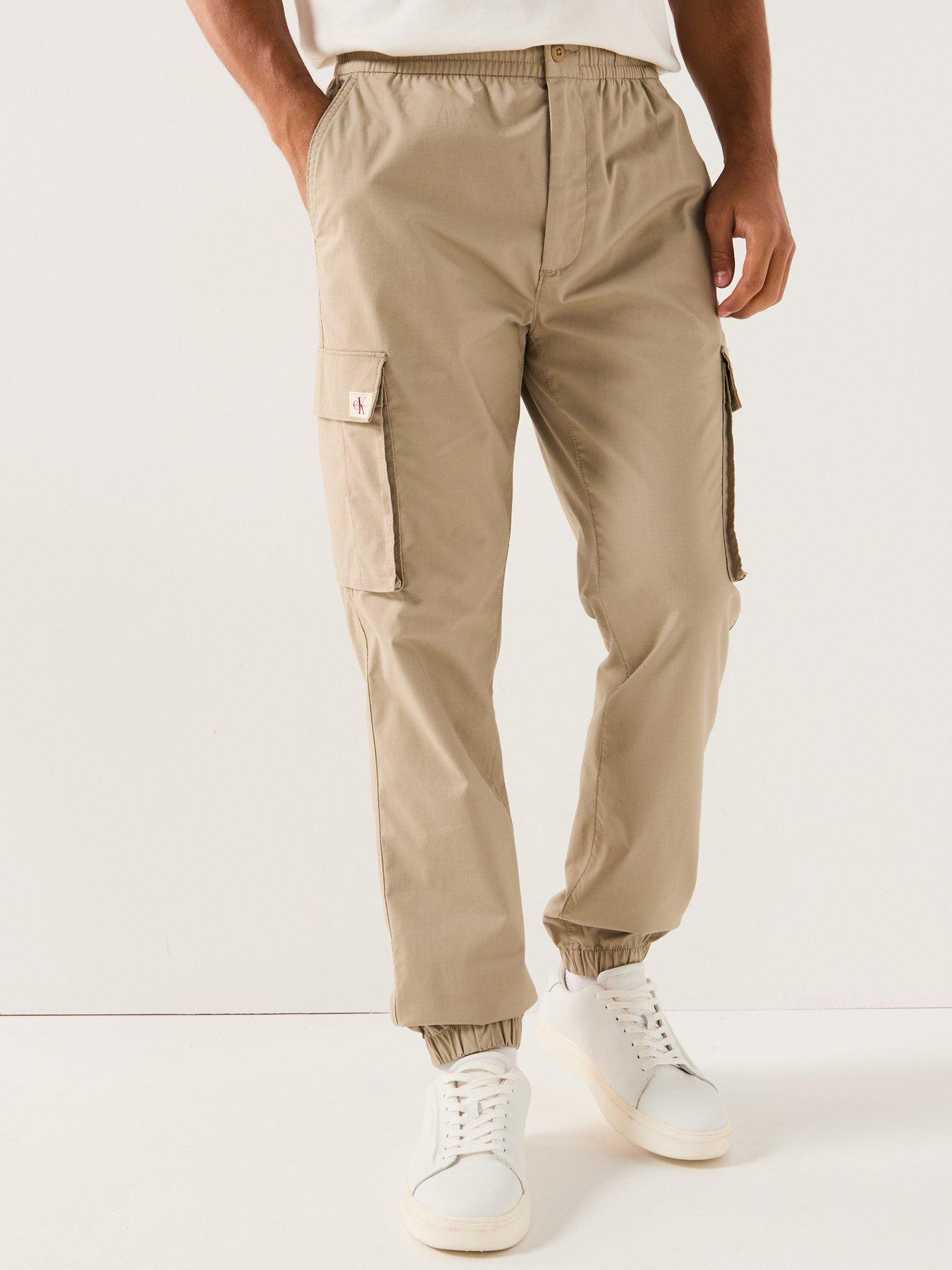 Calvin Klein Jeans Skinny Fit Ripstop Cargo Pants - Beige