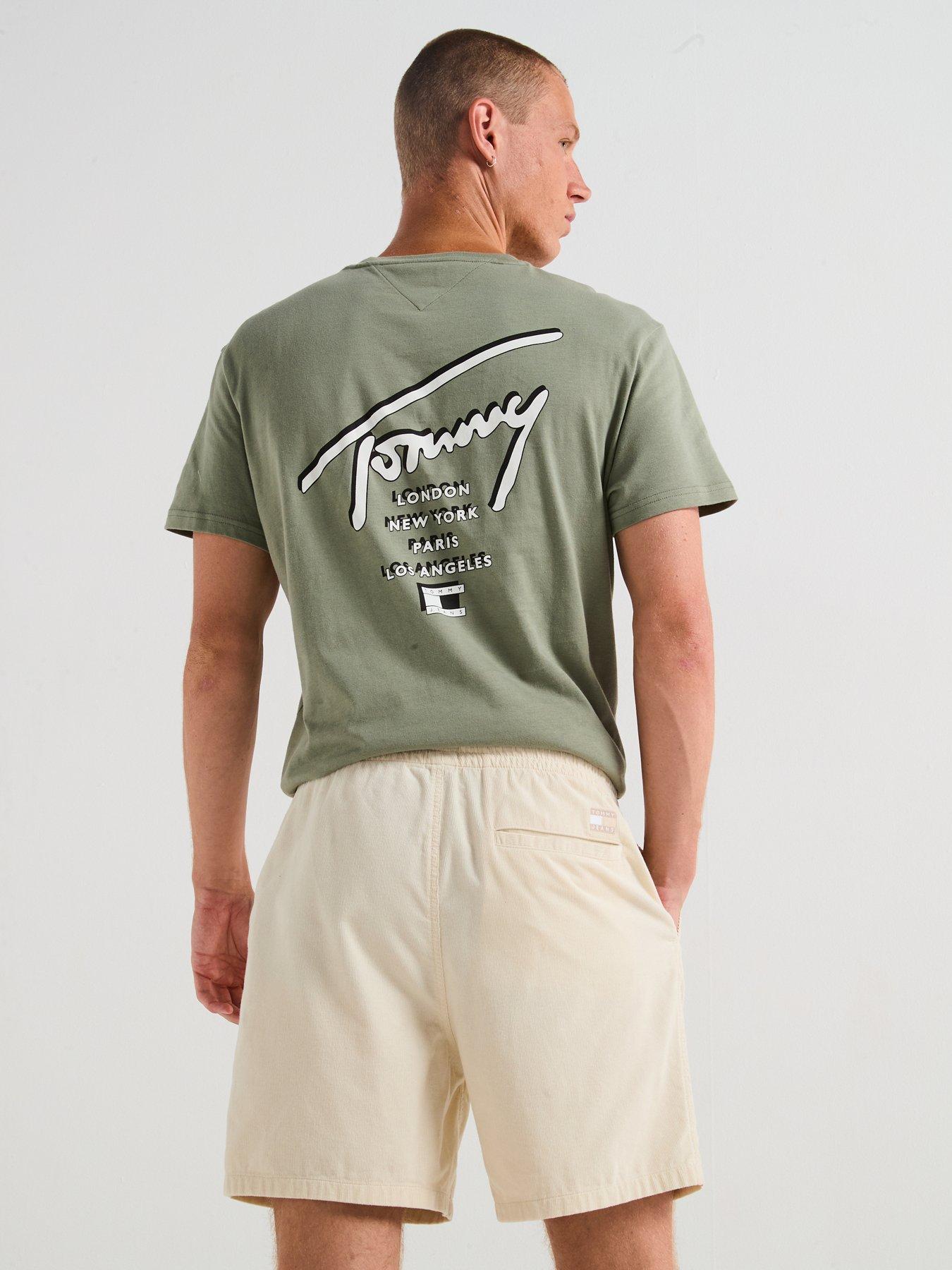 tommy-jeans-light-corduroy-shorts-beigeoutfit