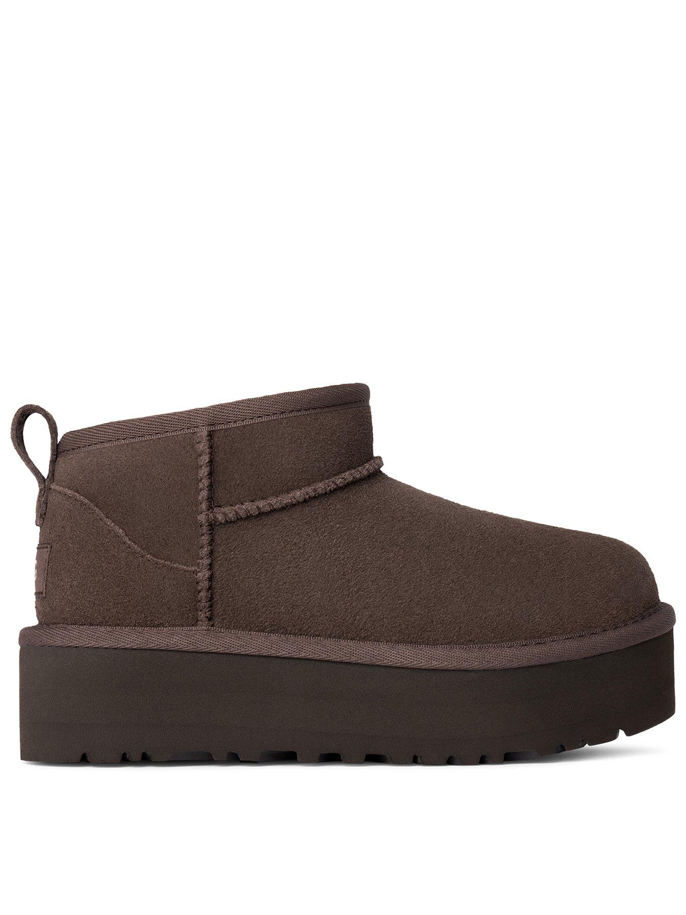UGG K-Classic Ultra Mini Platform Boots -Dark Brown