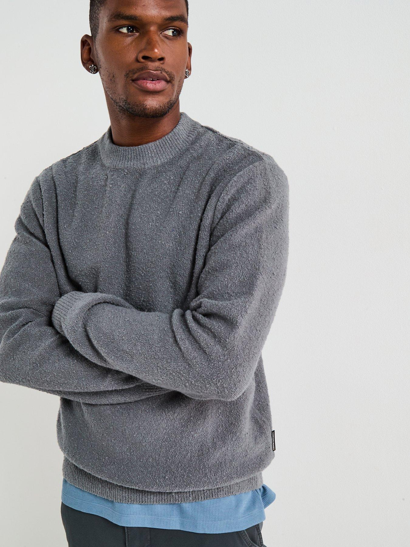 Image 5 of 6 of Jack & Jones Spence Crew Neck Knitted Jumper - Grey