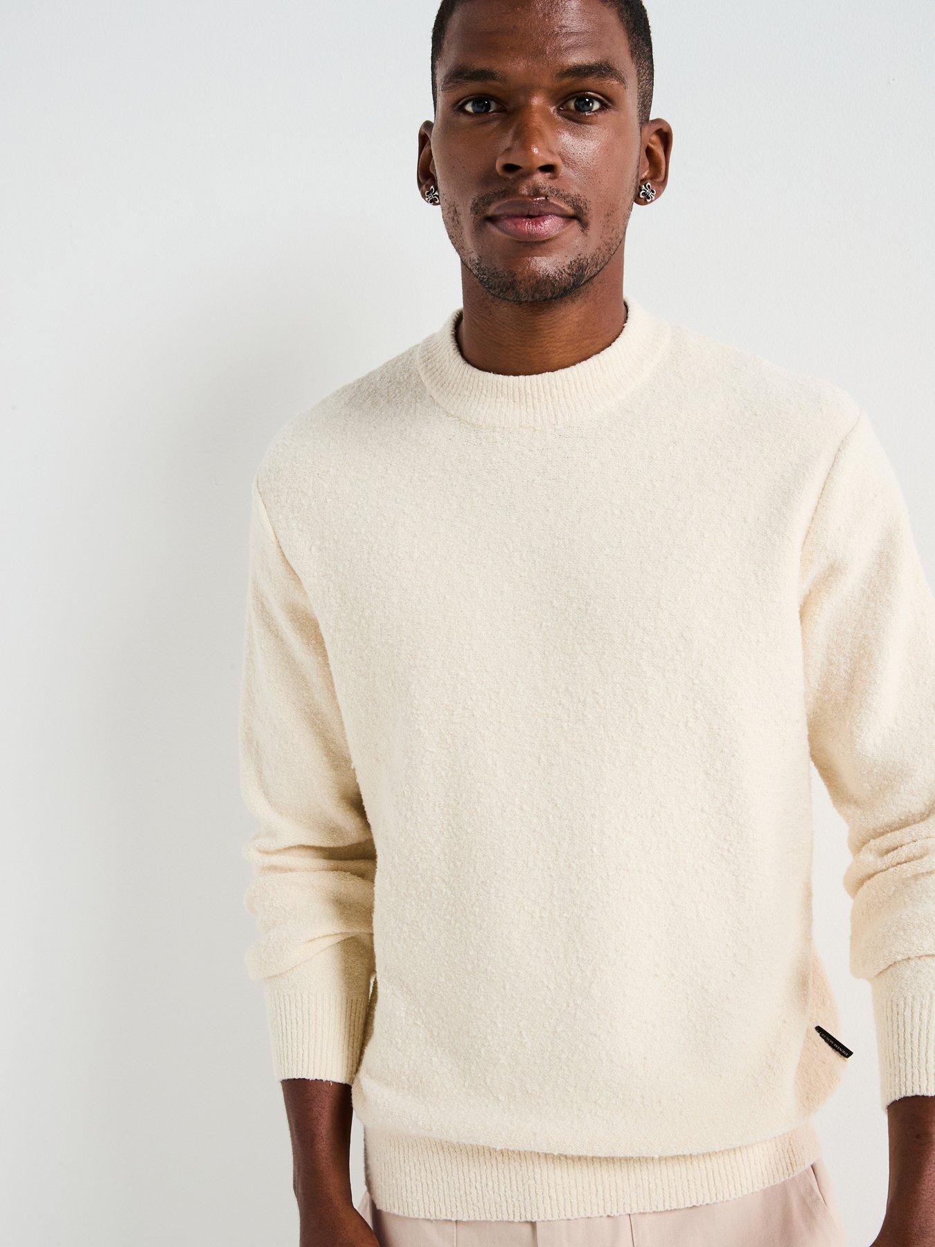 Jack & Jones Spence Crew Neck Knitted Jumper - Cream