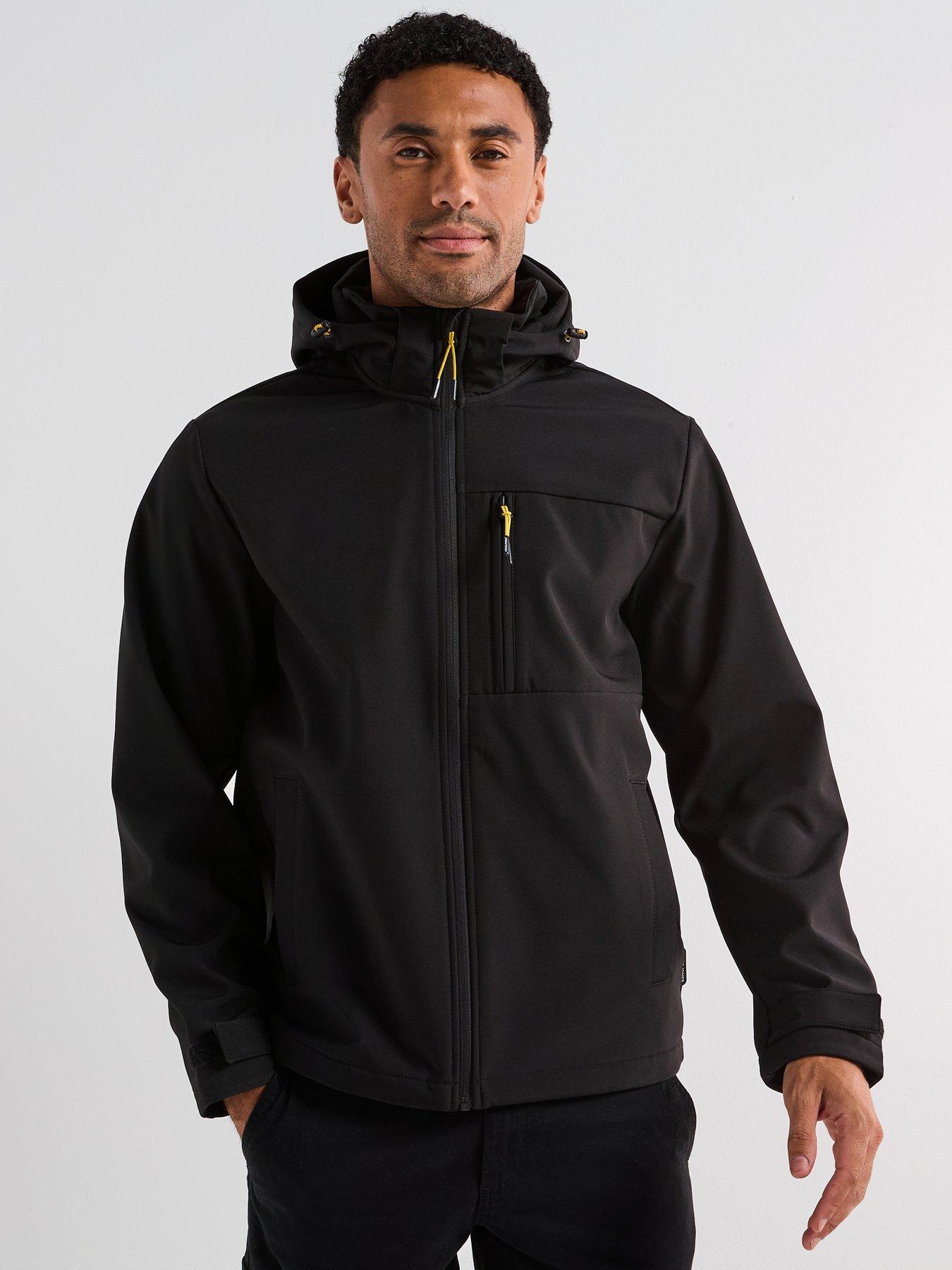 Jack & Jones Hatcher Softshell Hooded Coat - Black