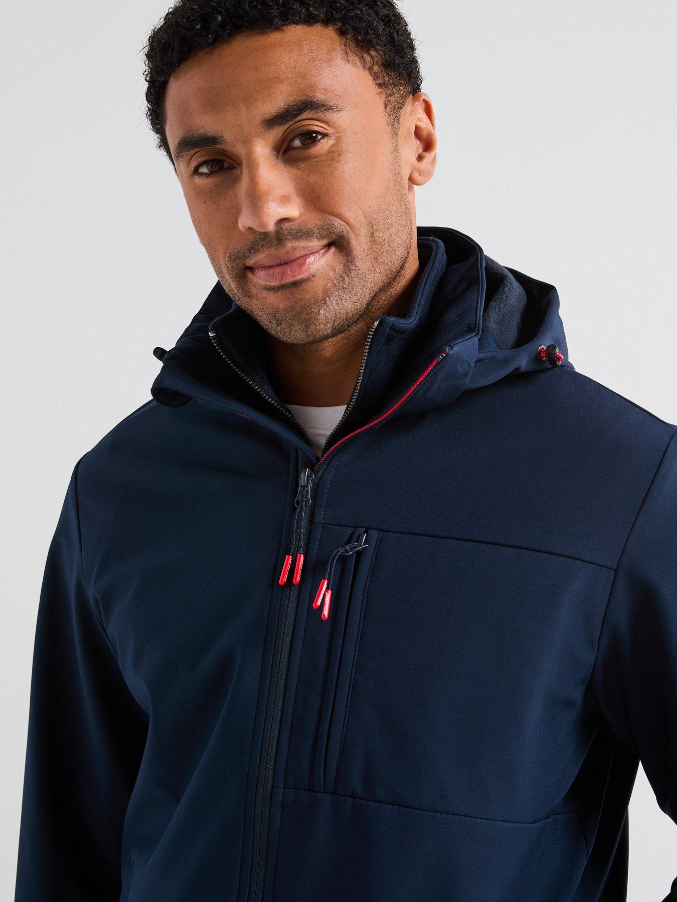 jack-jones-hatcher-softshell-hooded-coat-navyoutfit