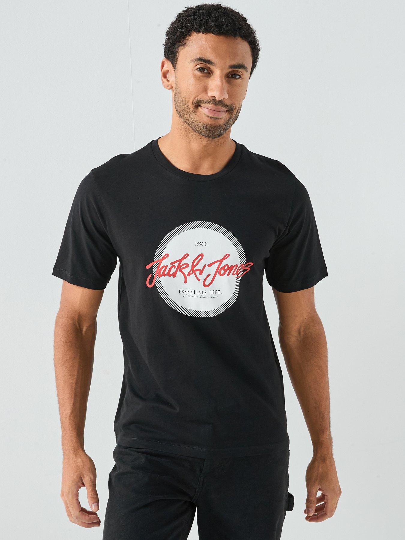 Jack & Jones Short Sleeve Logo T-Shirt - Black