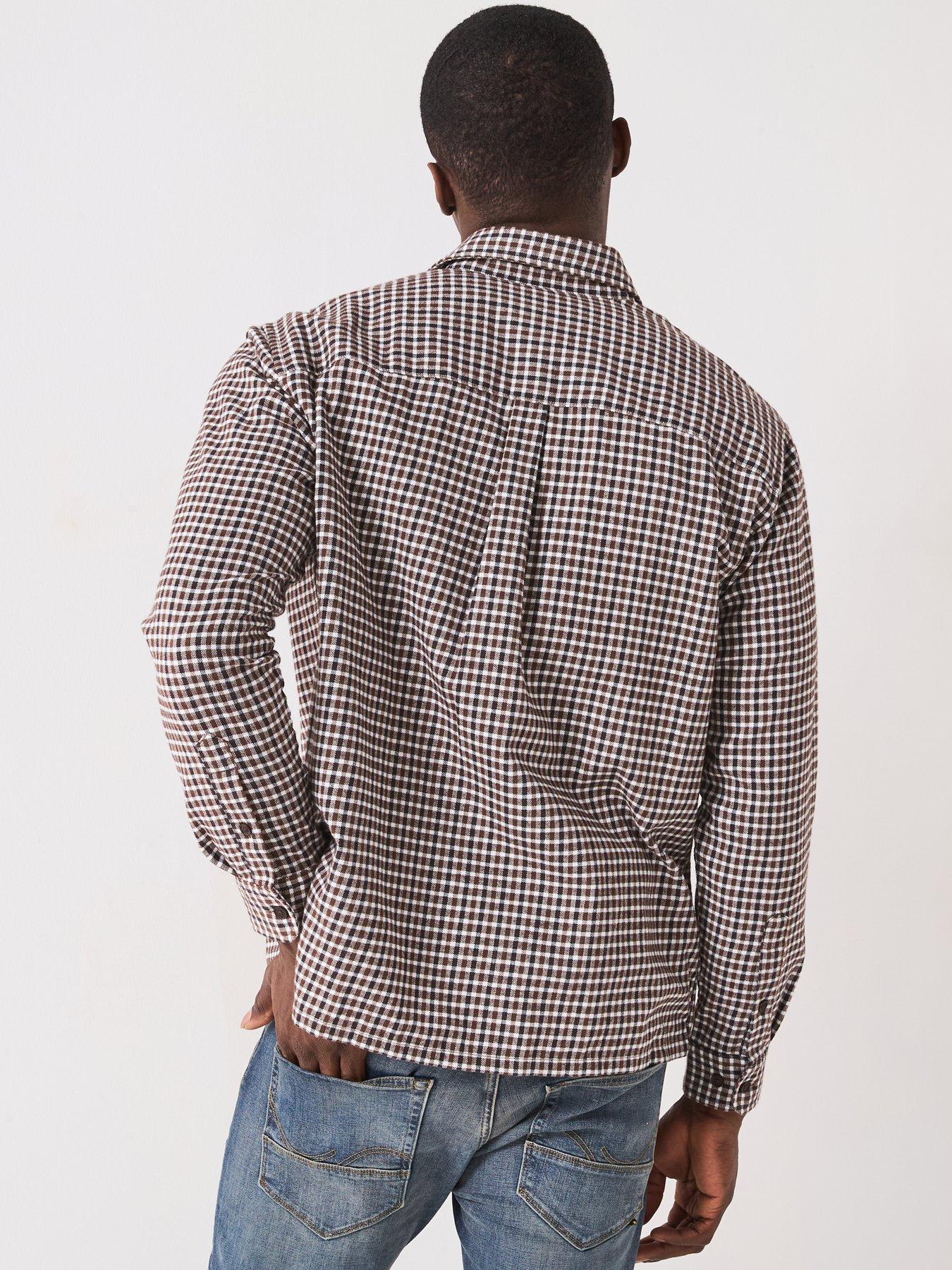 jack-jones-james-mini-check-long-sleeve-shirt-navystillFront