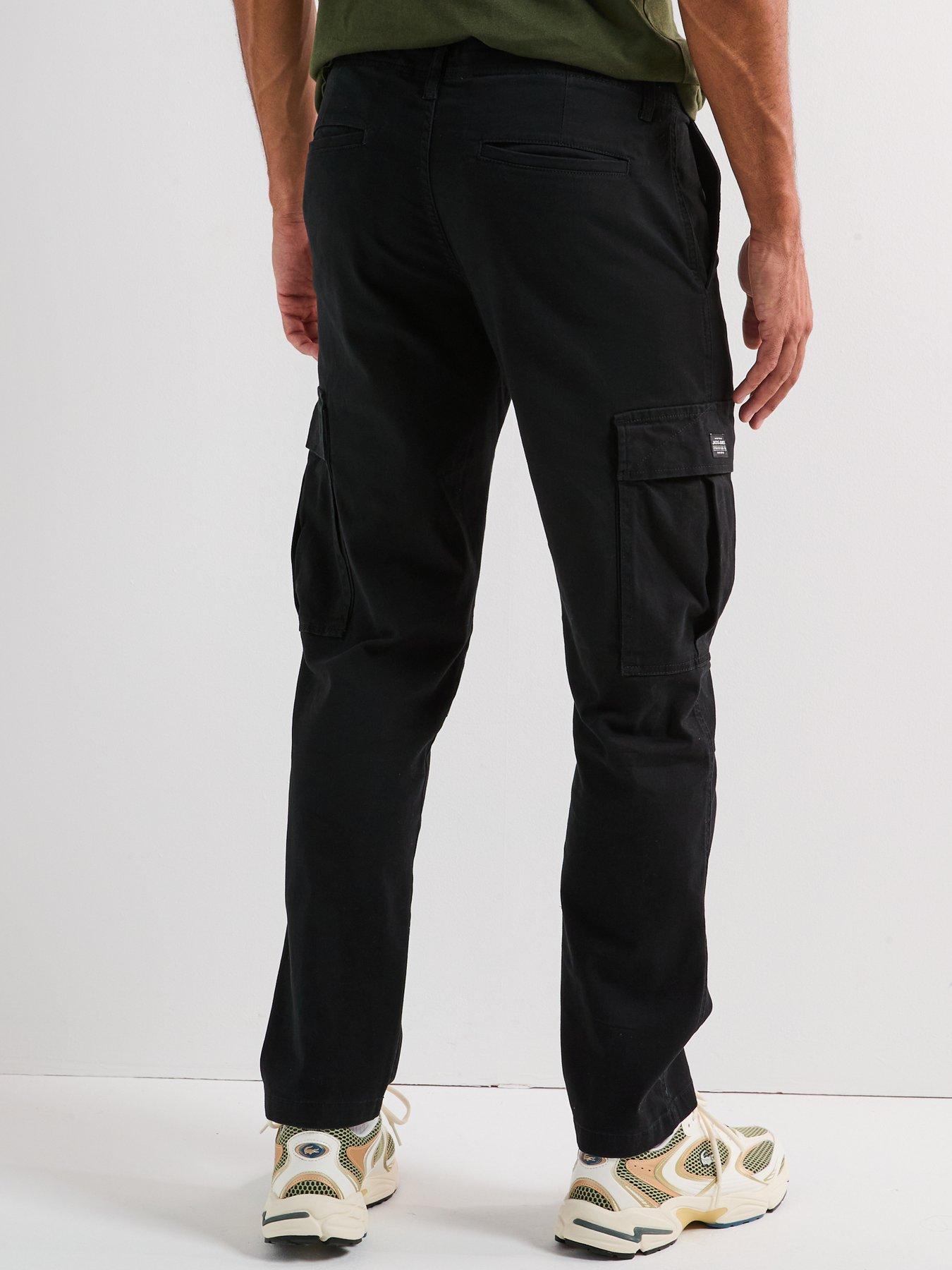 jack-jones-kane-jonnie-cargo-pants-blackstillFront