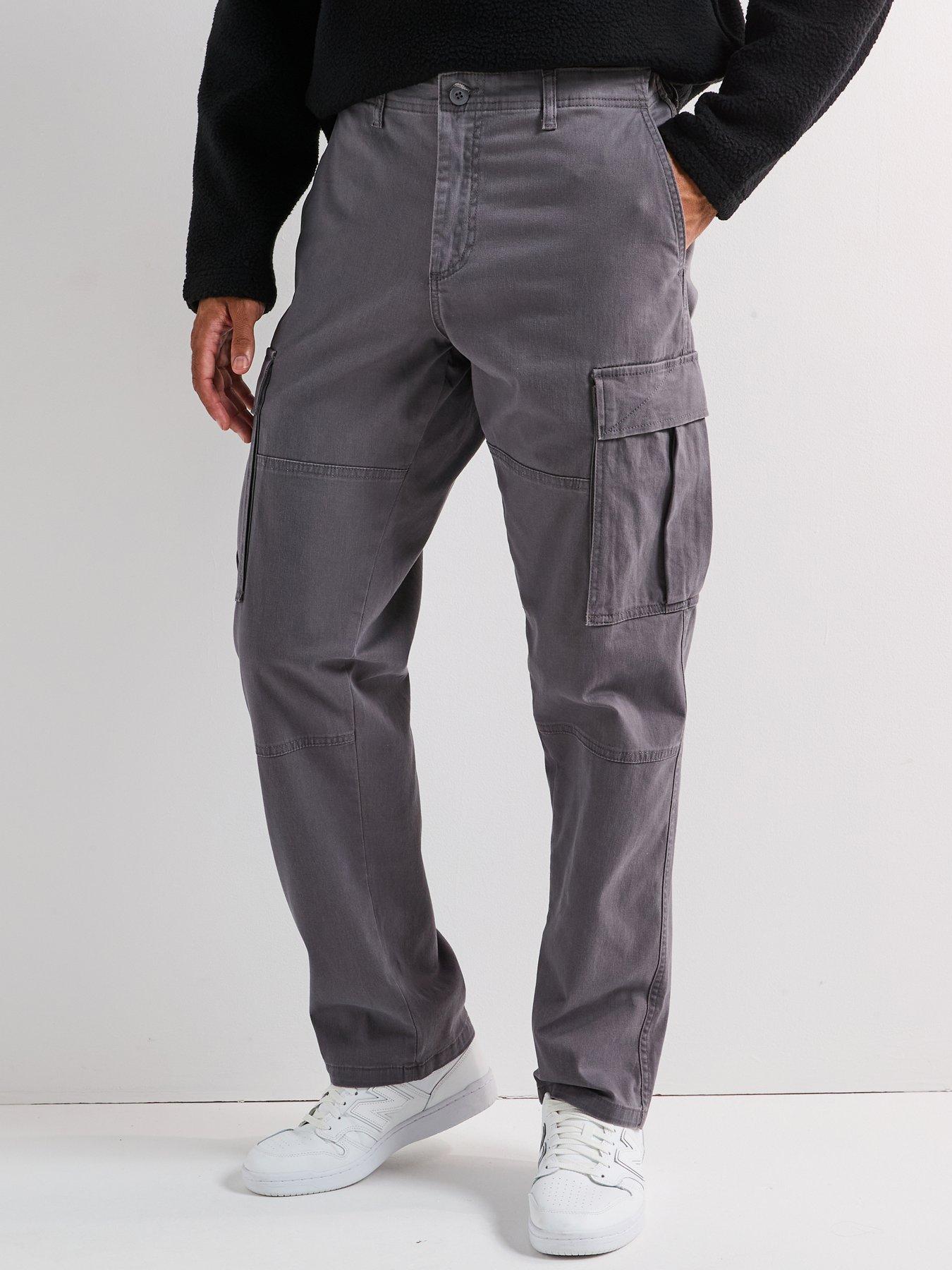 Image 1 of 6 of Jack & Jones Kane Jonnie Cargo Pants - Grey