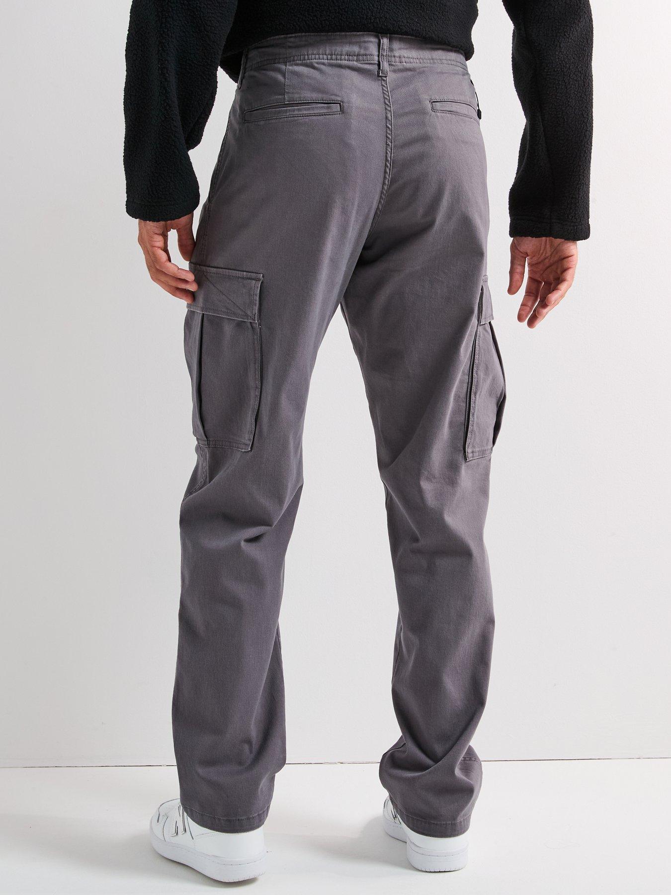 Image 2 of 6 of Jack & Jones Kane Jonnie Cargo Pants - Grey