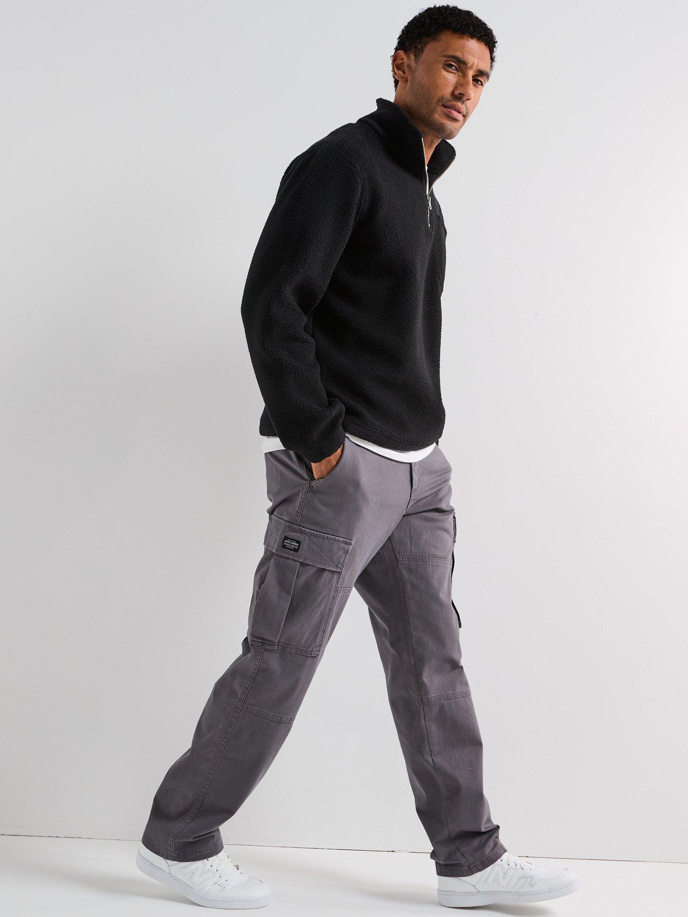 Image 6 of 6 of Jack & Jones Kane Jonnie Cargo Pants - Grey