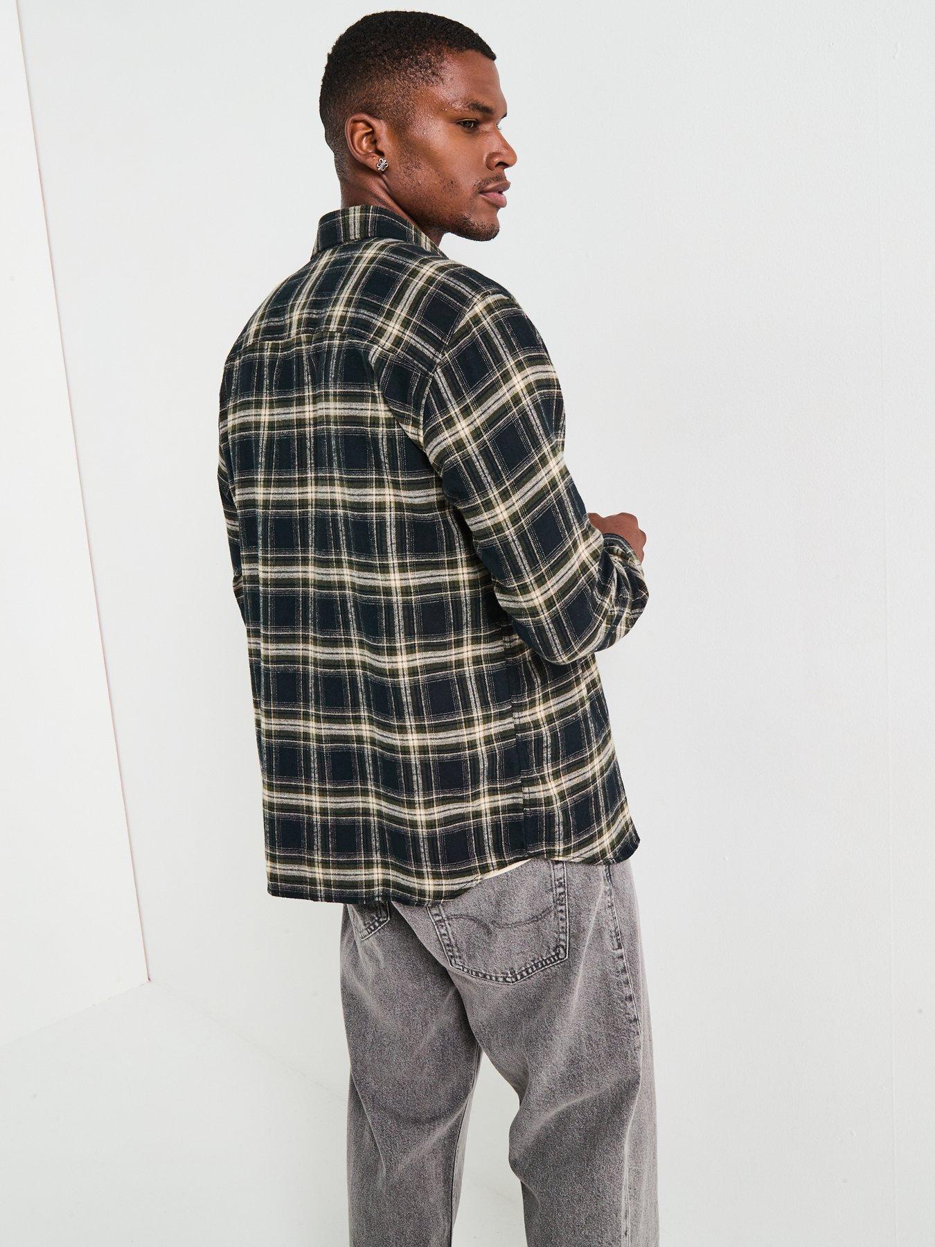 Image 5 of 6 of Jack & Jones Joshua Long Sleeve Check Shirt - Black