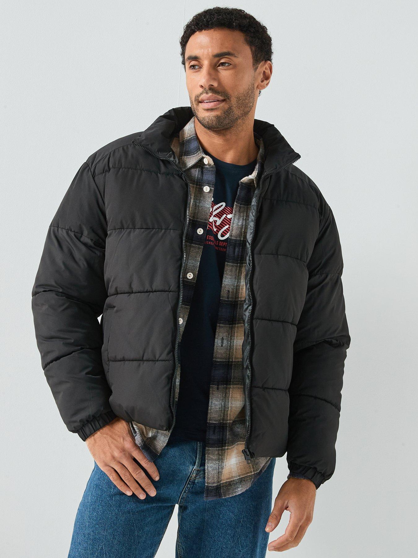 Jack & Jones Maze Puffer Collar - Black