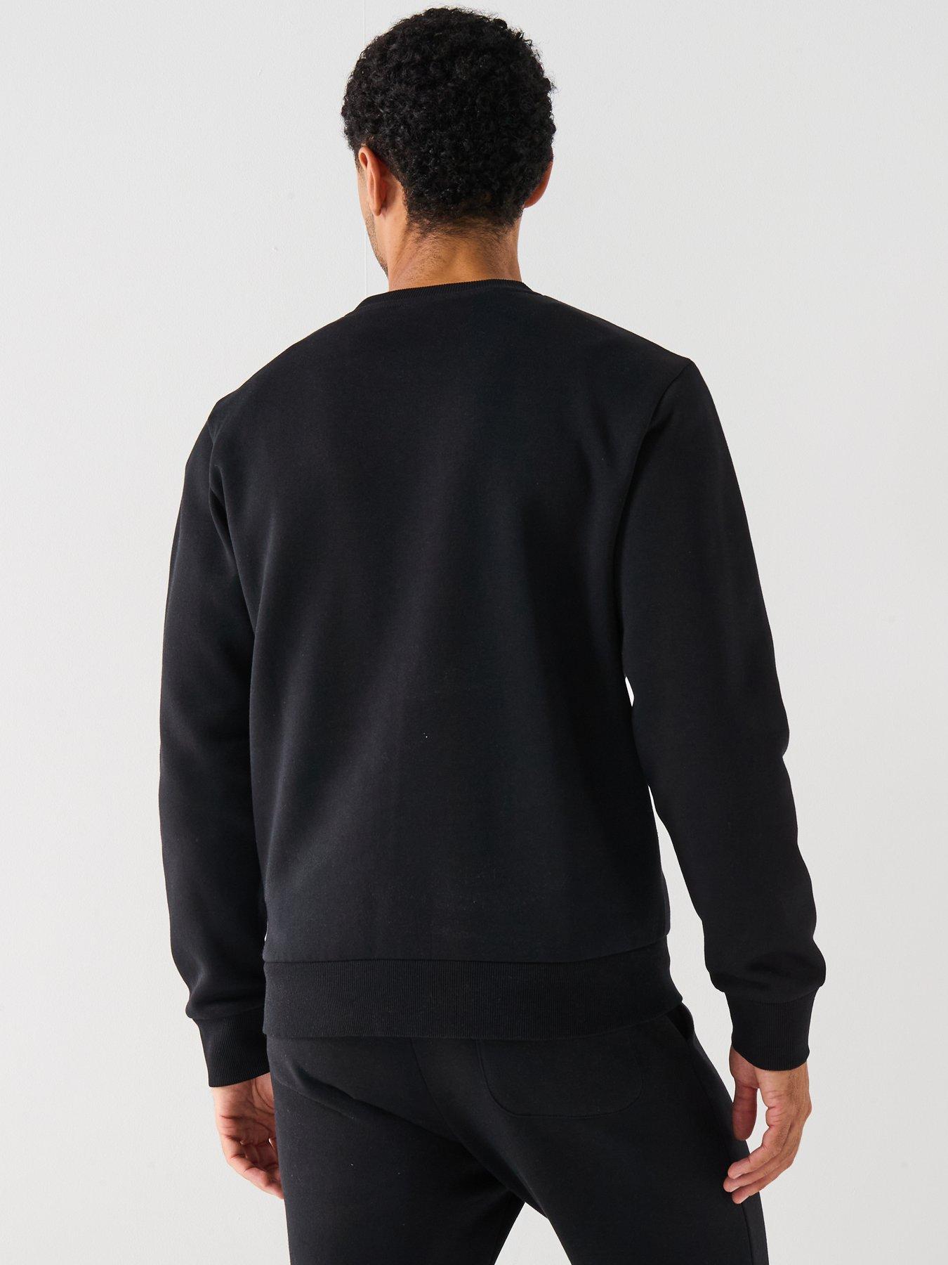 Image 2 of 6 of Jack & Jones Centre Logo Crew Neck Sweat - Black