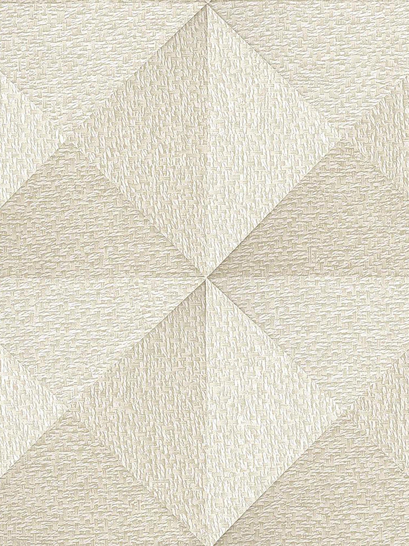 Image 2 of 5 of Design ID Santa Fe Weaved Cube Wallpaper in Cream