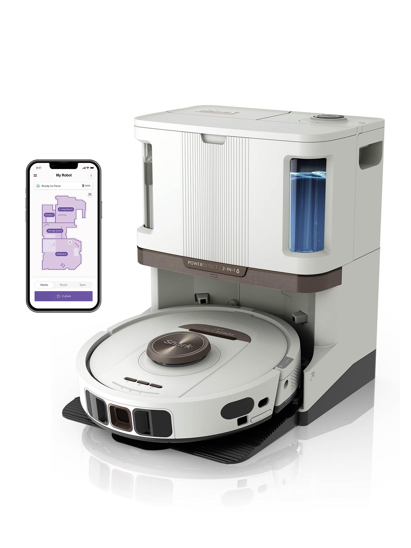 Shark Powerdetect Nevertouch Pro 2-In-1 Self-Empty, Self-Refill & Self-Clean Robot Vacuum & Mop in White