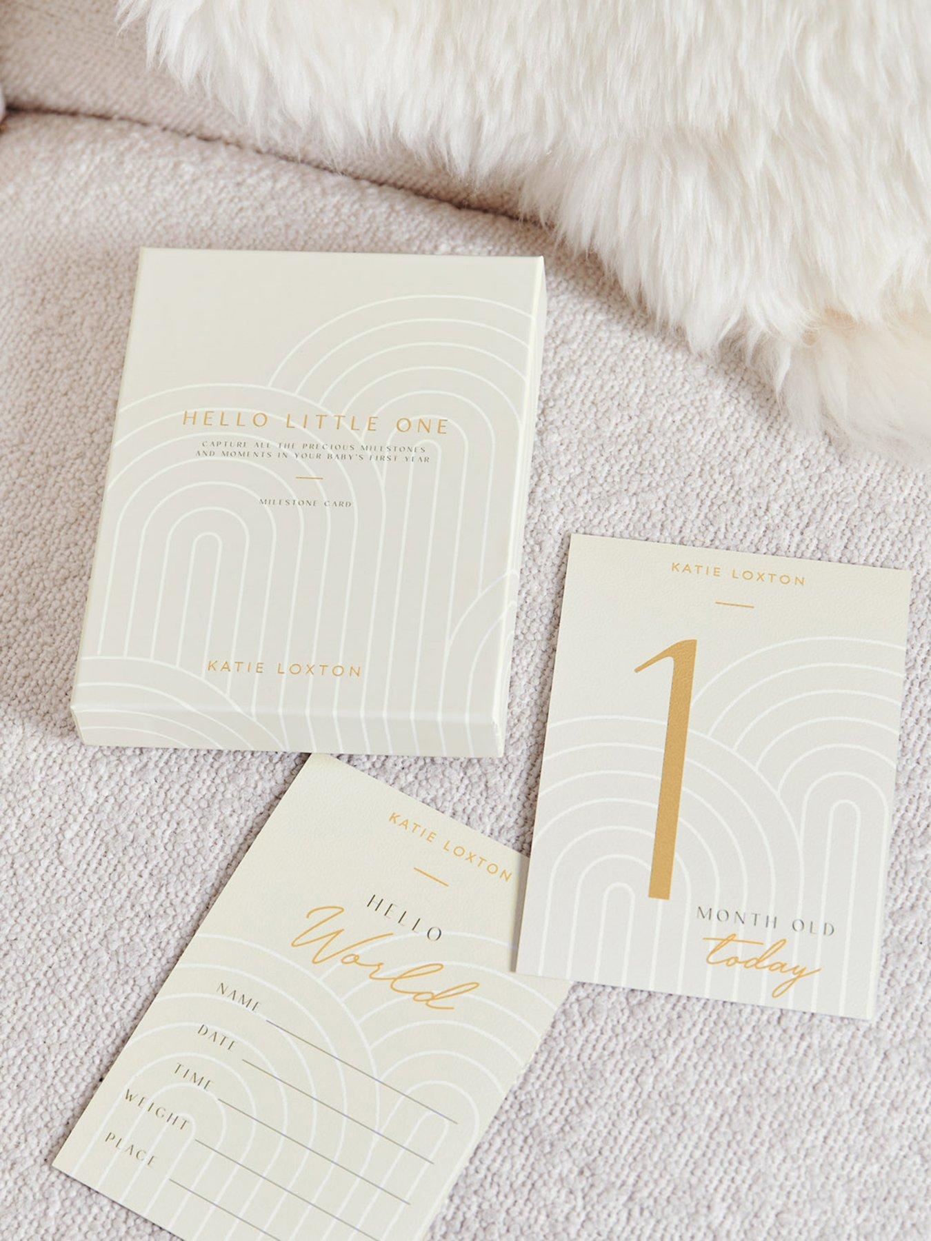Image 1 of 4 of Katie Loxton Baby Milestone Cards , Hello Little One