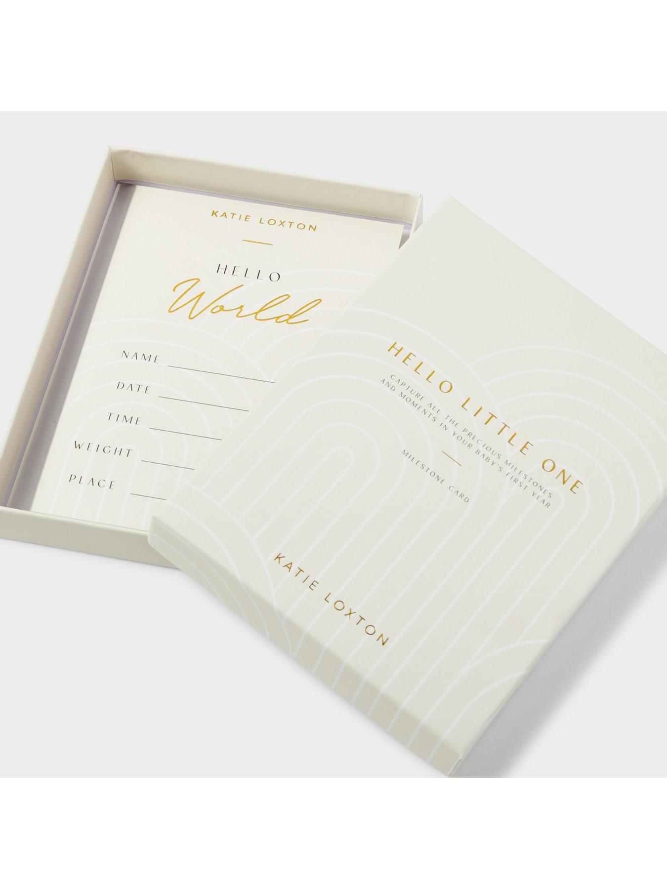 Image 3 of 4 of Katie Loxton Baby Milestone Cards , Hello Little One