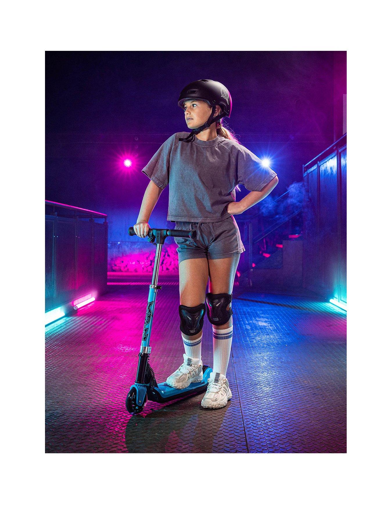 xootz-elements-electric-folding-kids-scooter-blue