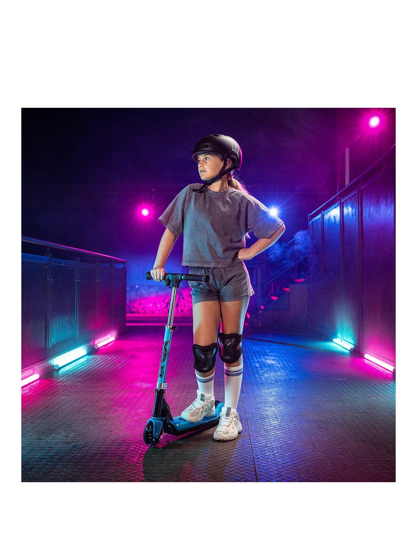 Image 1 of 7 of XOOTZ Elements Electric Folding Kids Scooter - Blue